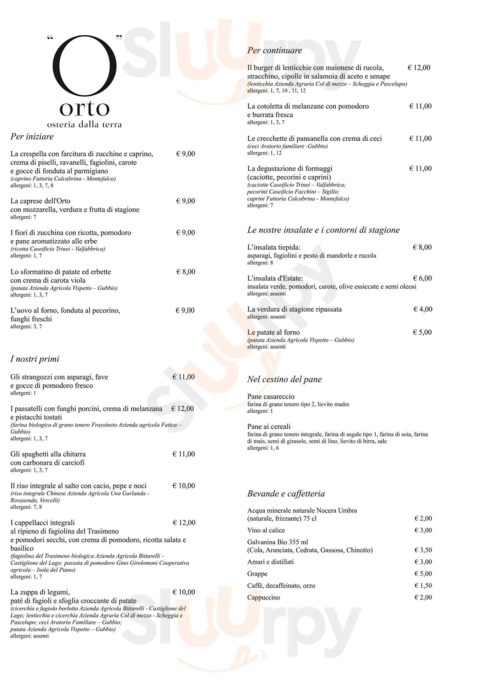 Orto Osteria Dalla Terra, Gubbio