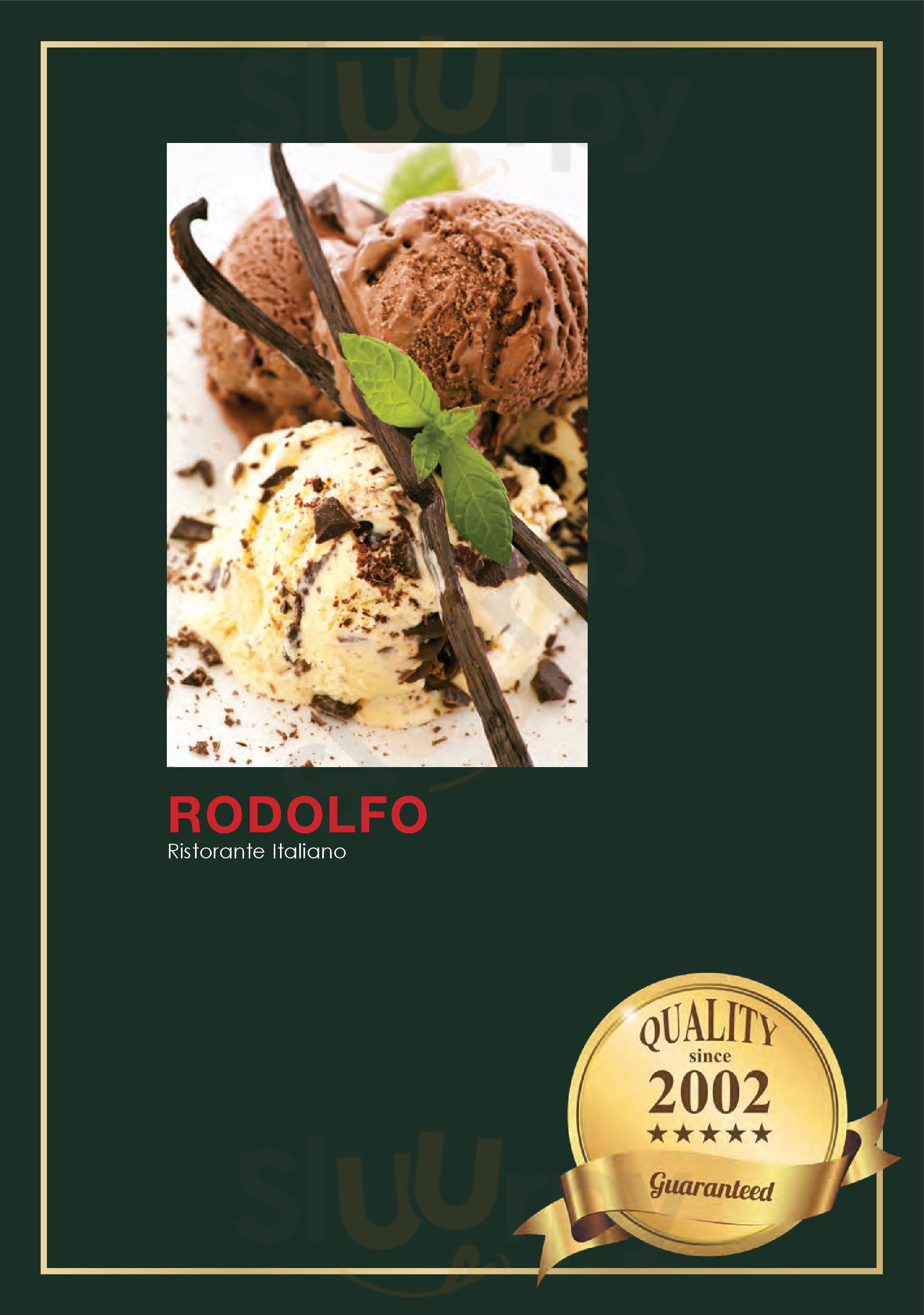 Rodolfo Italian Restaurant Moraira Menu - 1