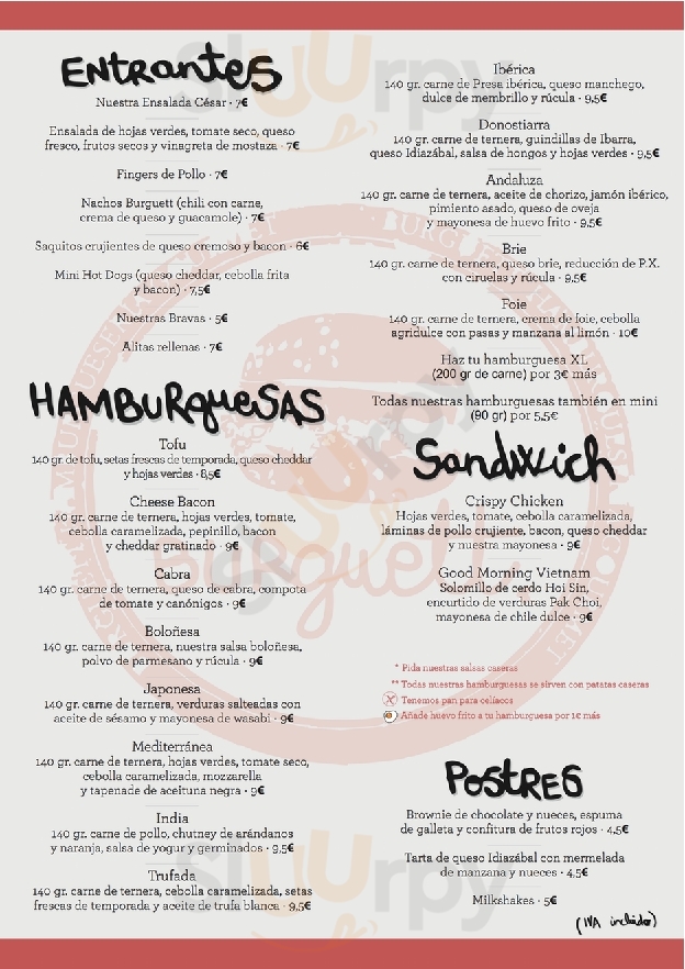 Burguett Sevilla Menu - 1