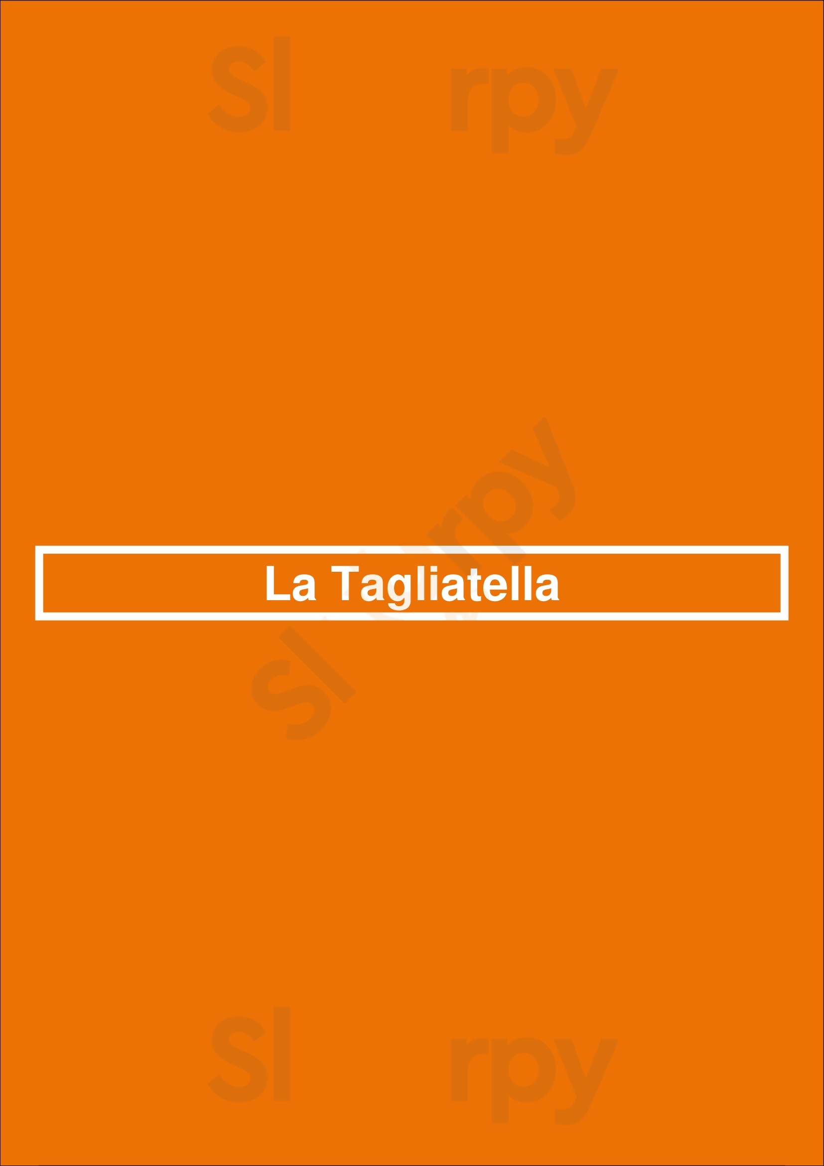 La Tagliatella C/ Clara Campoamor, Zaragoza Zaragoza Menu - 1