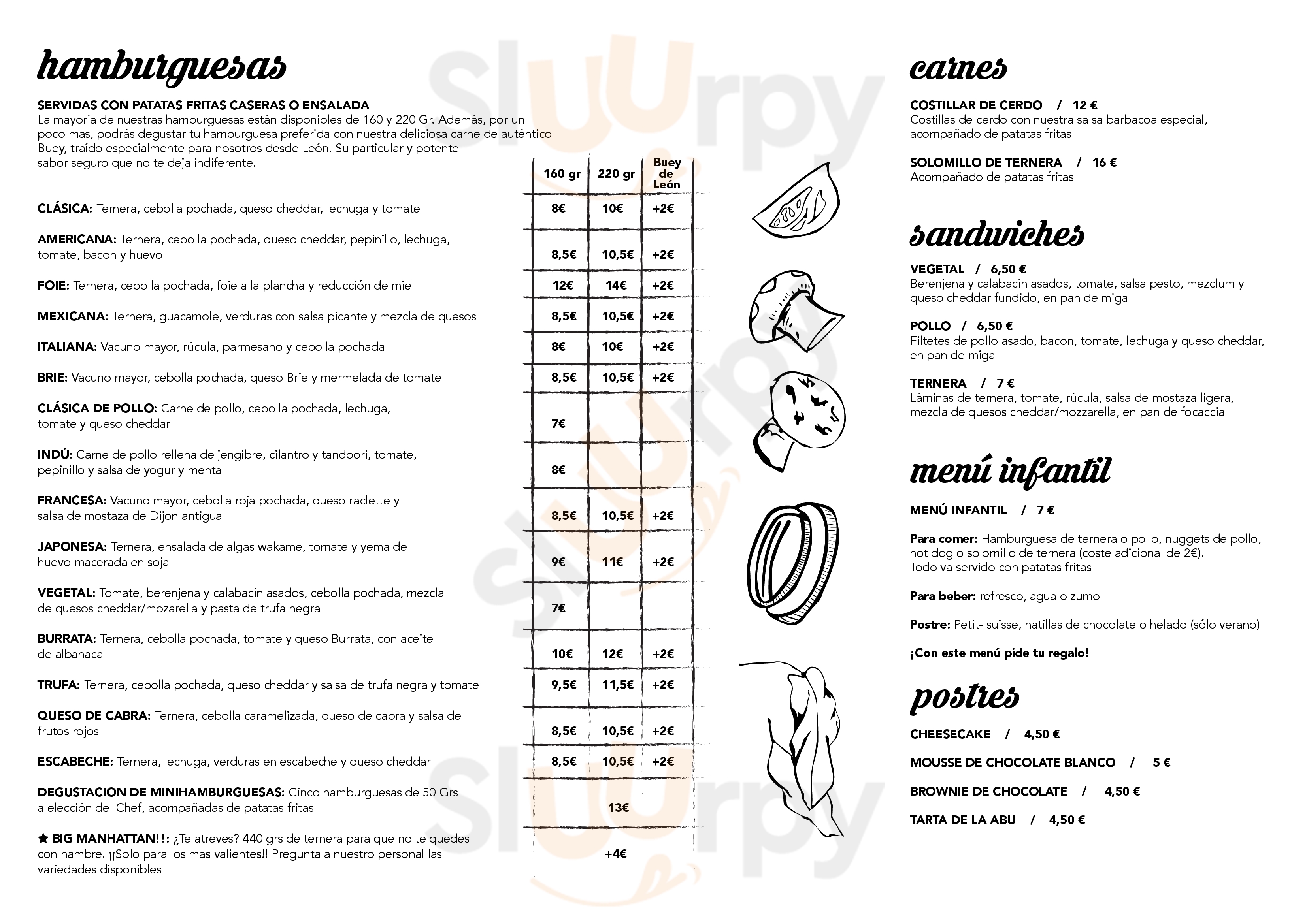 Manhattan American Burger Alicante Menu - 1