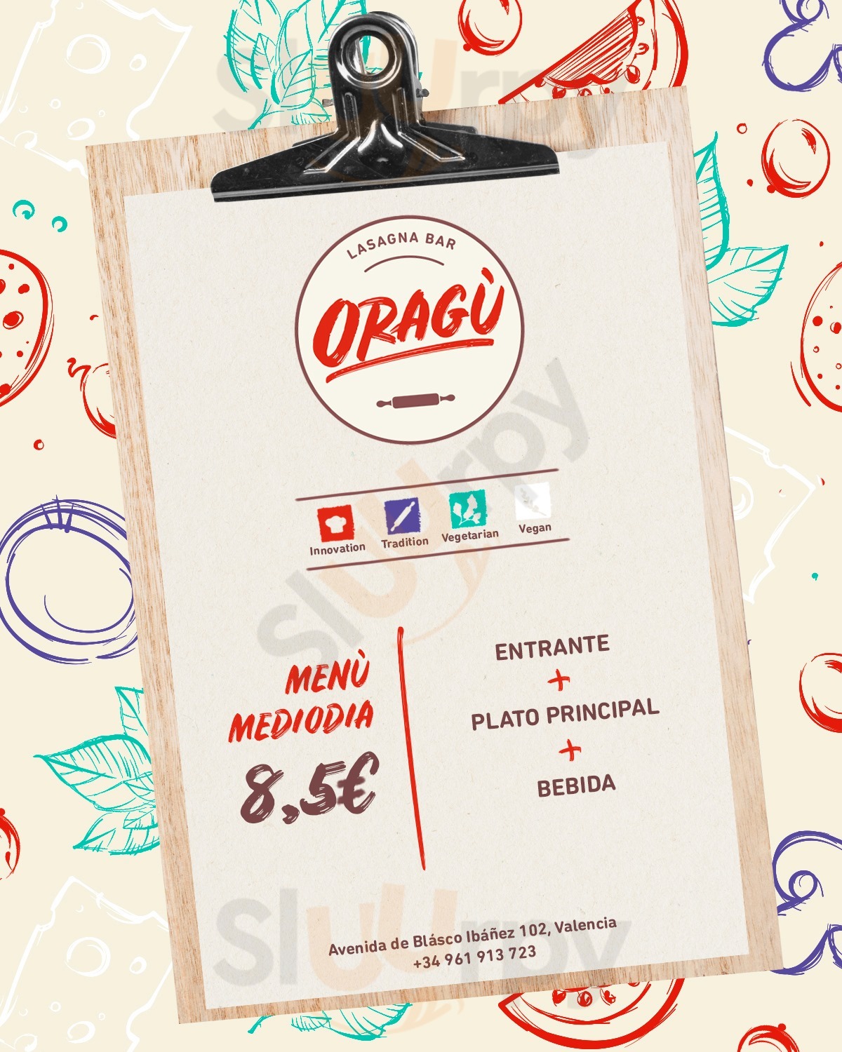 Oragù - Lasagna Bar Valencia Menu - 1