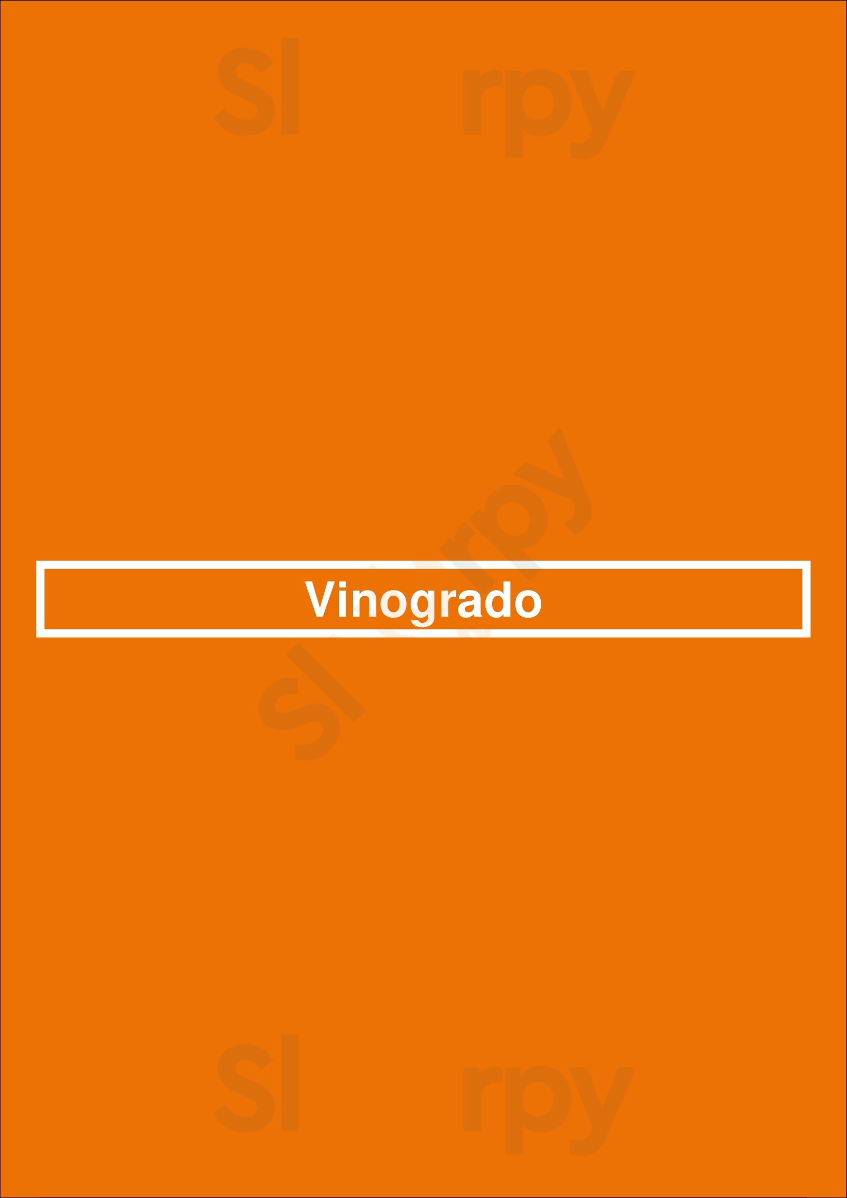 Vinogrado Barcelona Menu - 1