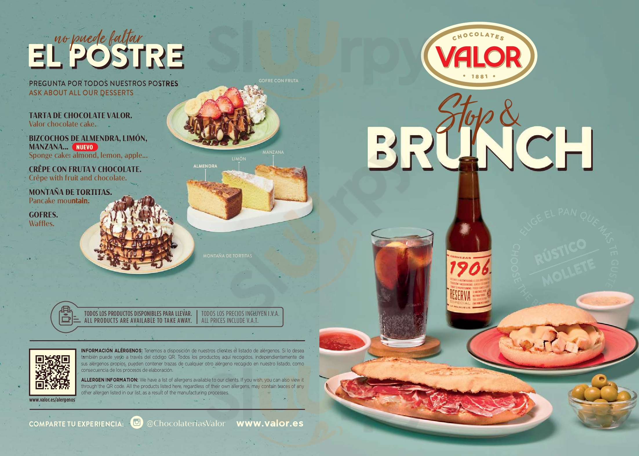 Valor Chocolates Zaragoza Menu - 1