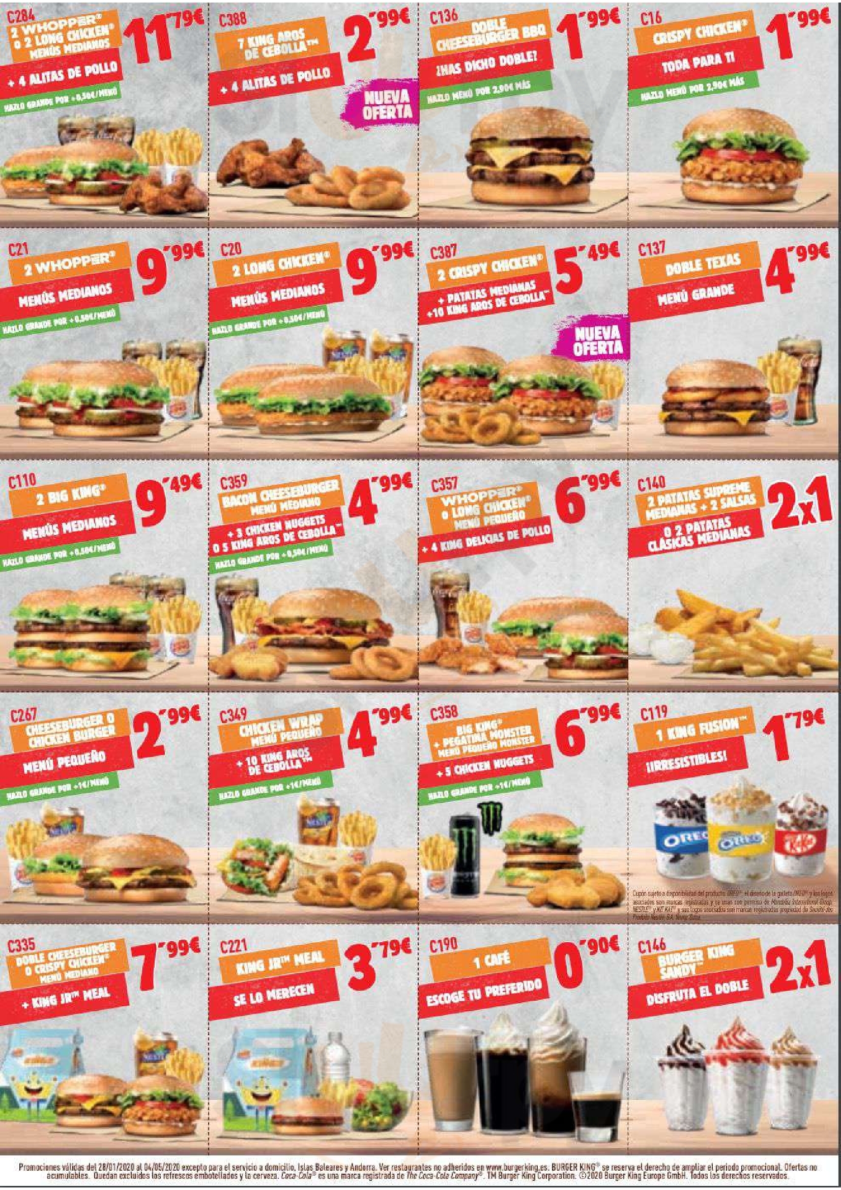 Burger King Palma de Mallorca Menu - 1