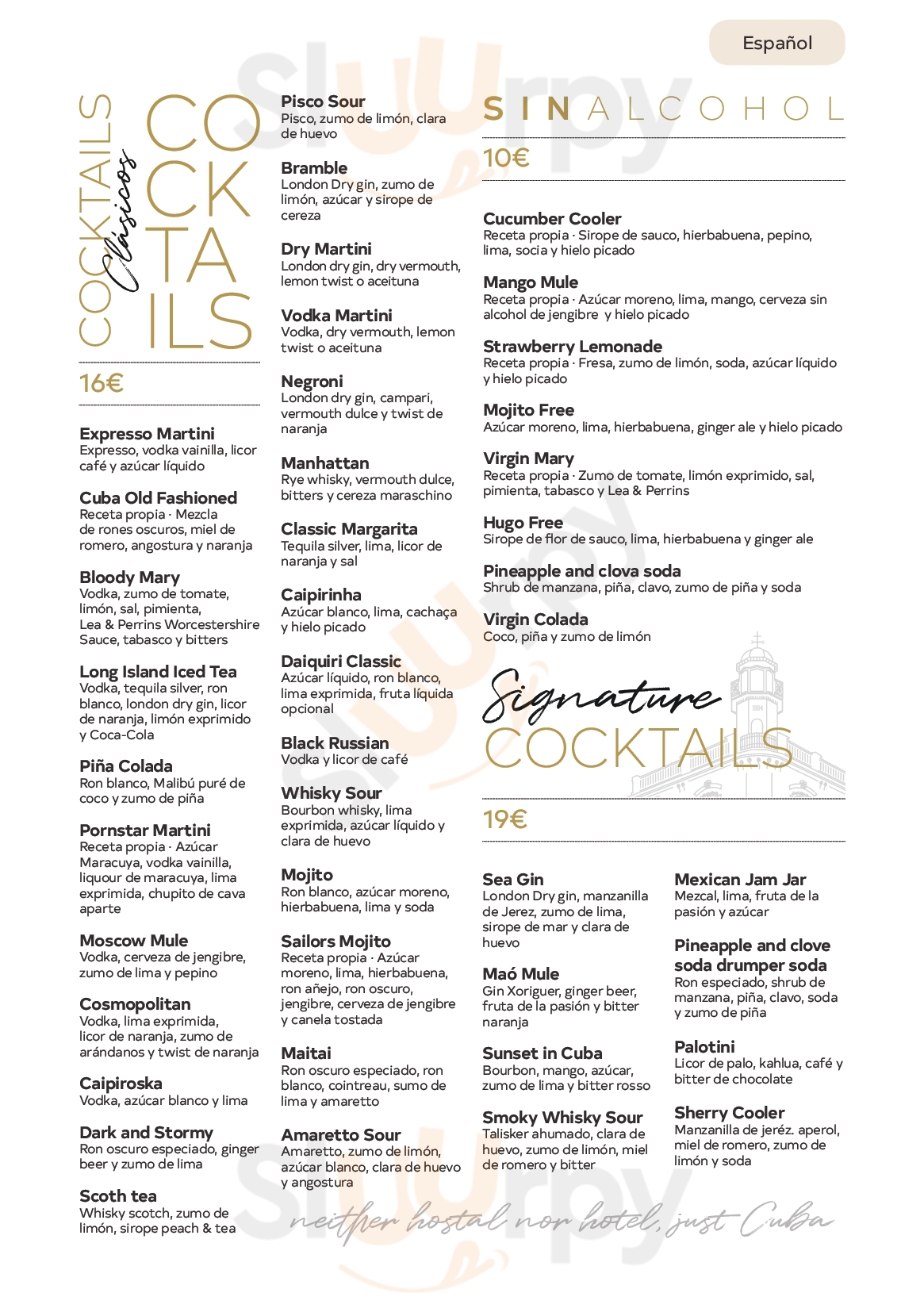 Berni's Bar Palma de Mallorca Menu - 1