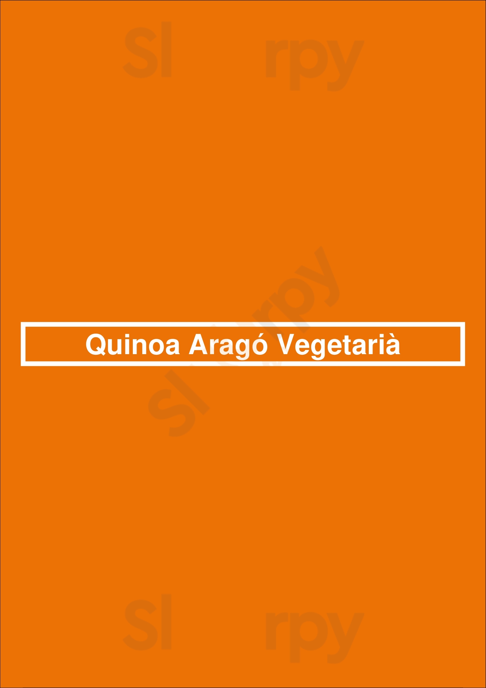 Quinoa Aragó Vegetarià Barcelona Menu - 1