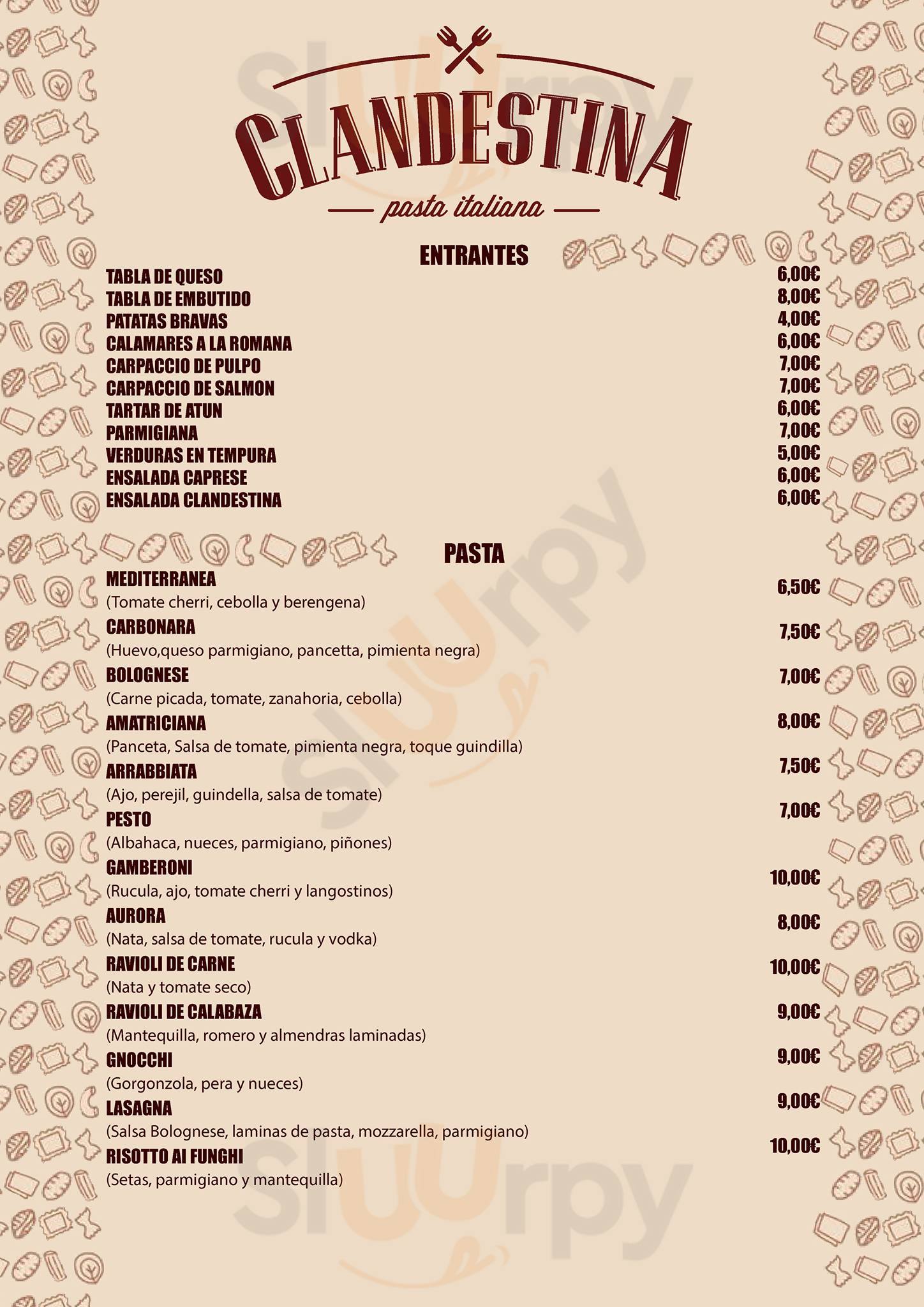 Restaurante Clandestina Valencia Menu - 1