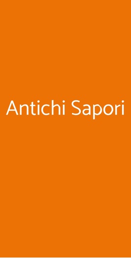 Antichi Sapori, Hone