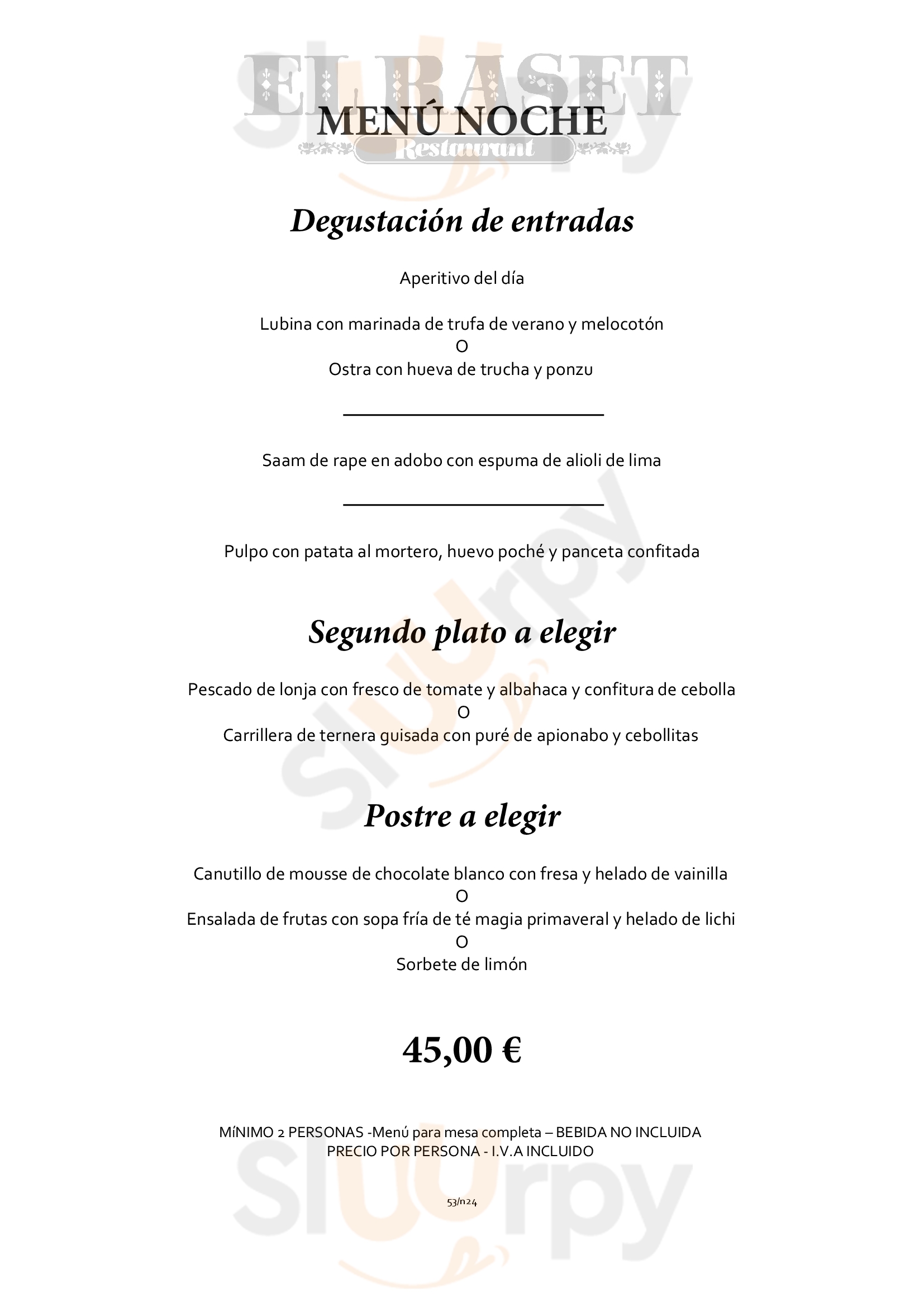 Sounders Denia Menu - 1