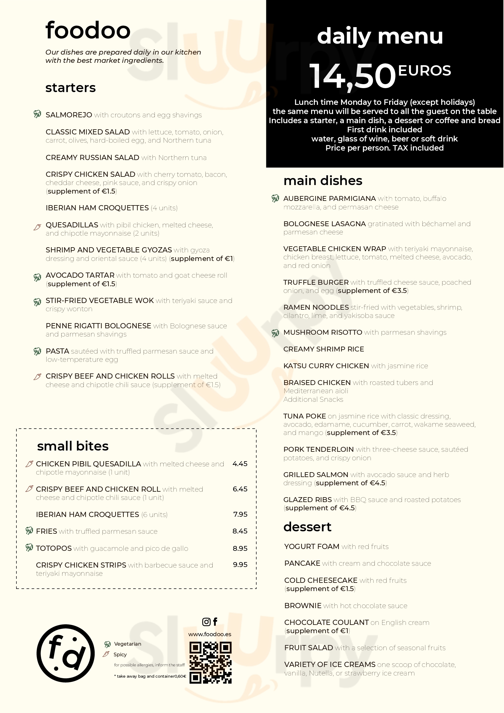 Foodoo Valencia Menu - 1