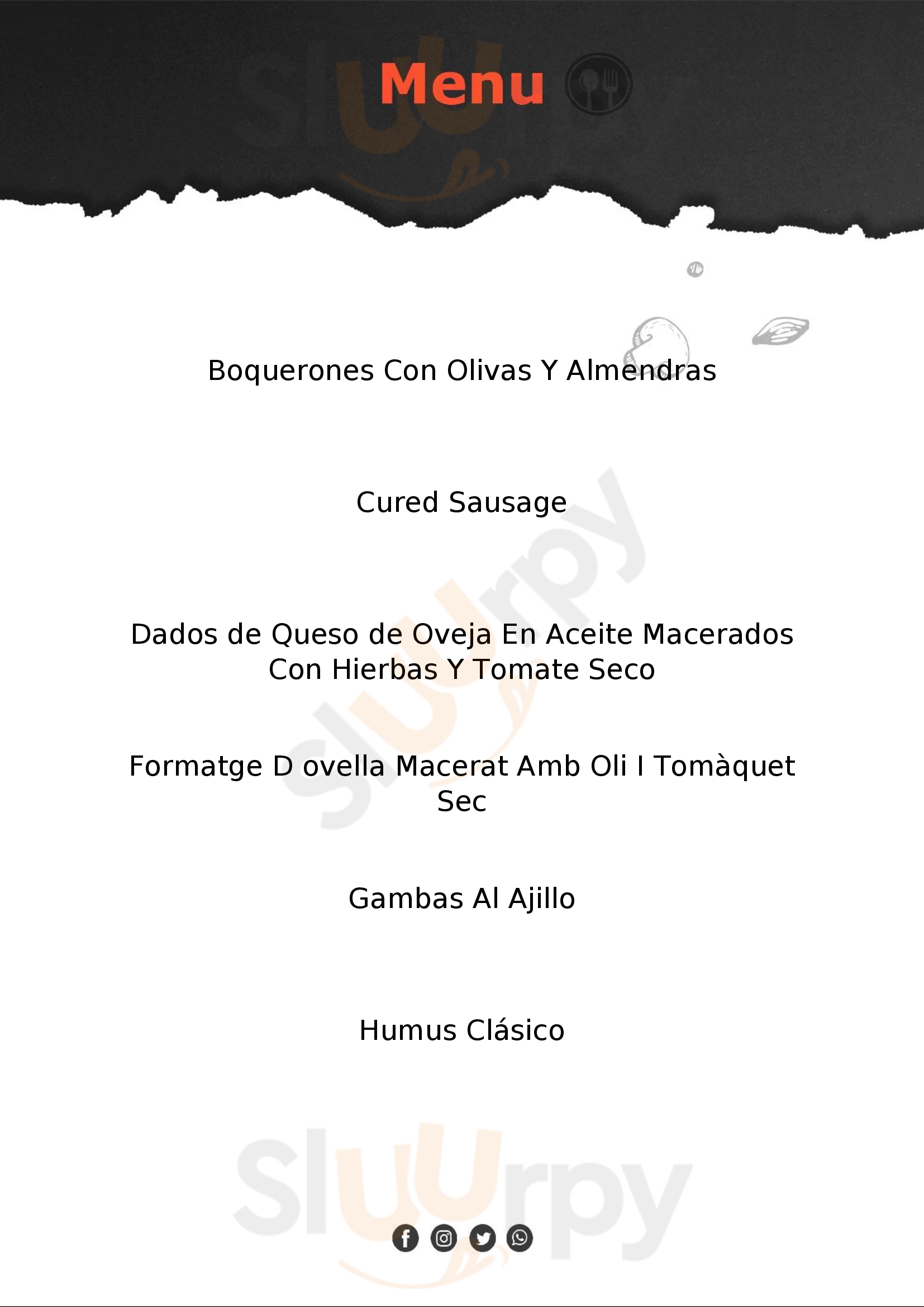 Bodega Del Born Barcelona Menu - 1