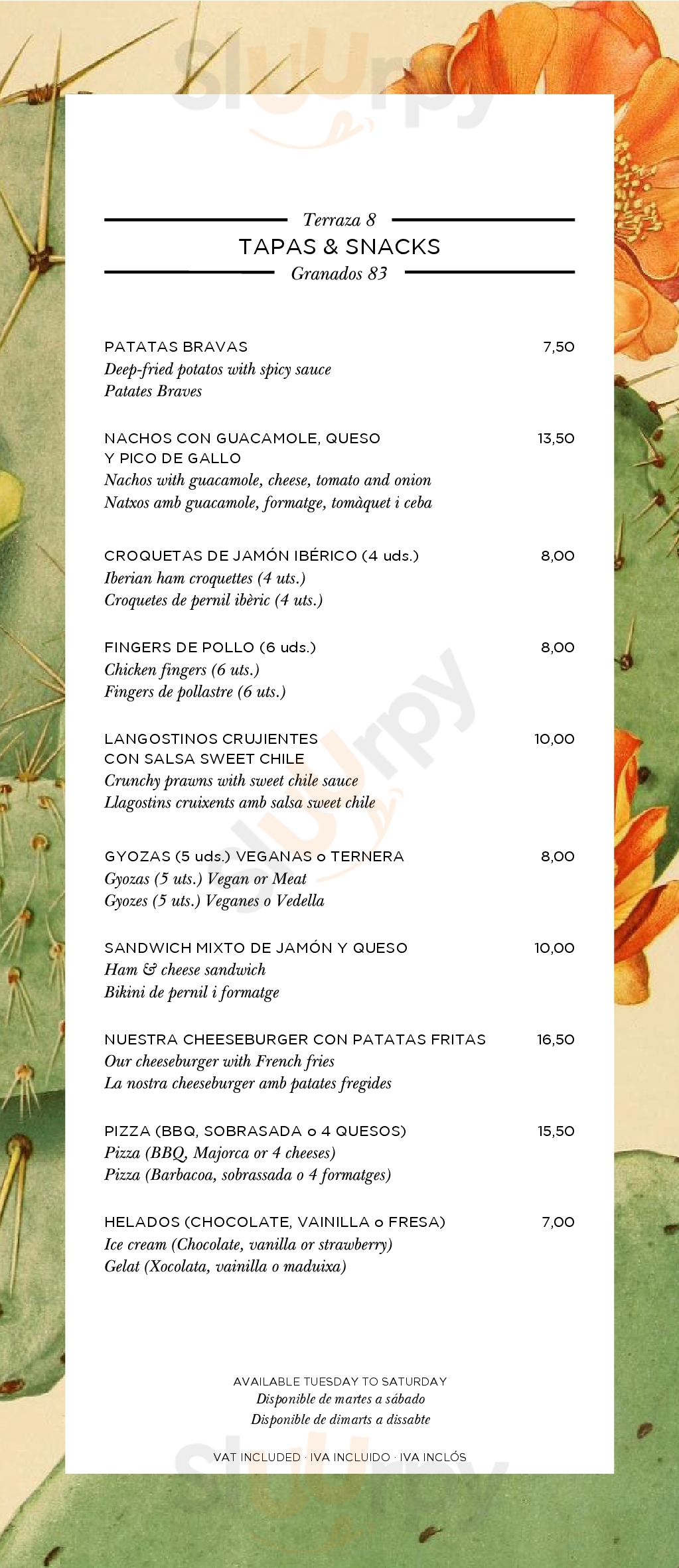 Main Menu - 3 Restaurante