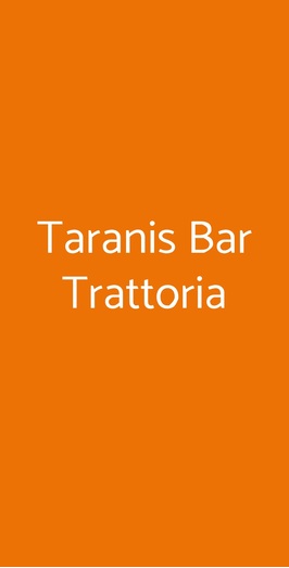 Taranis Bar Trattoria