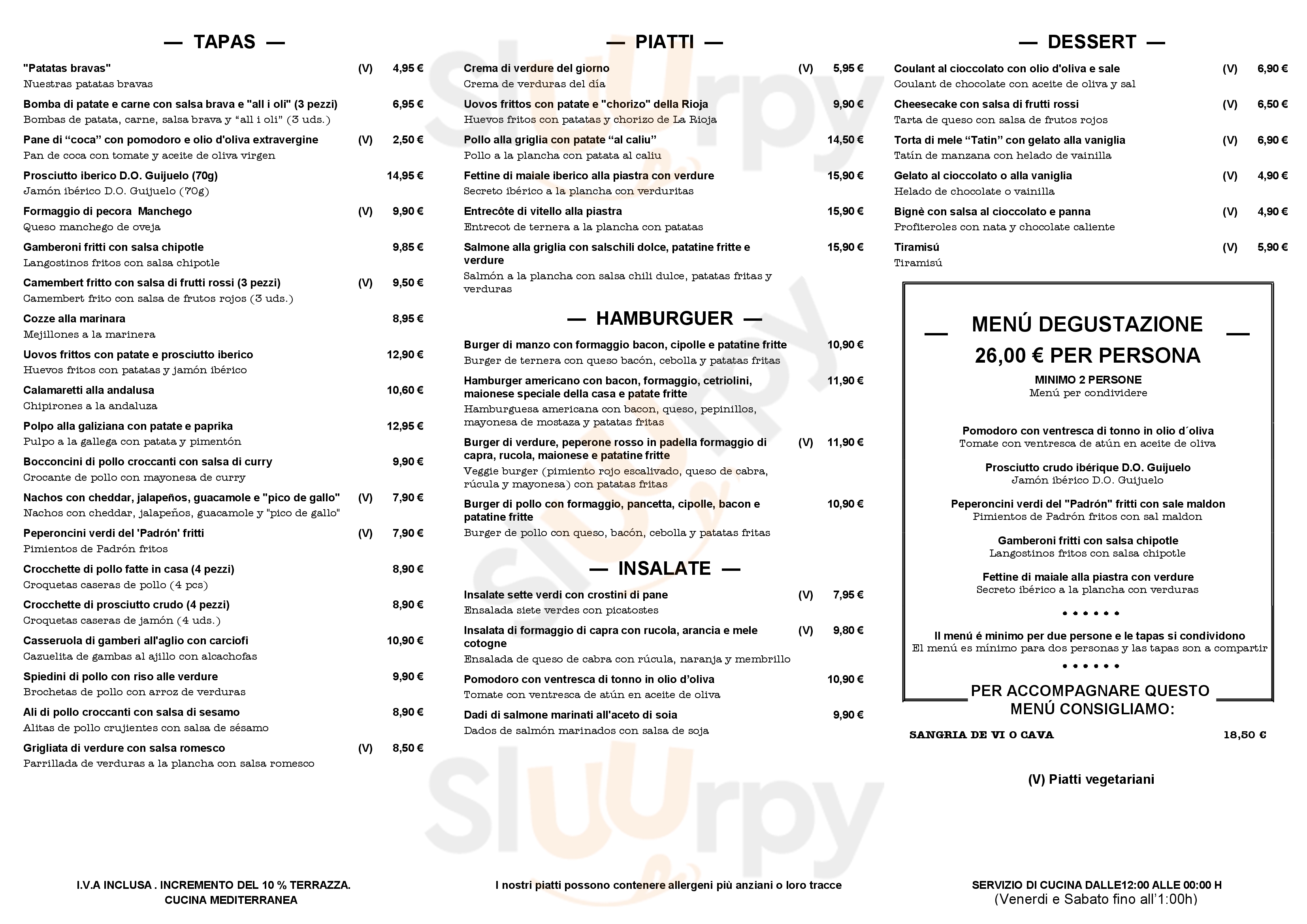 Caputxes Barcelona Menu - 1