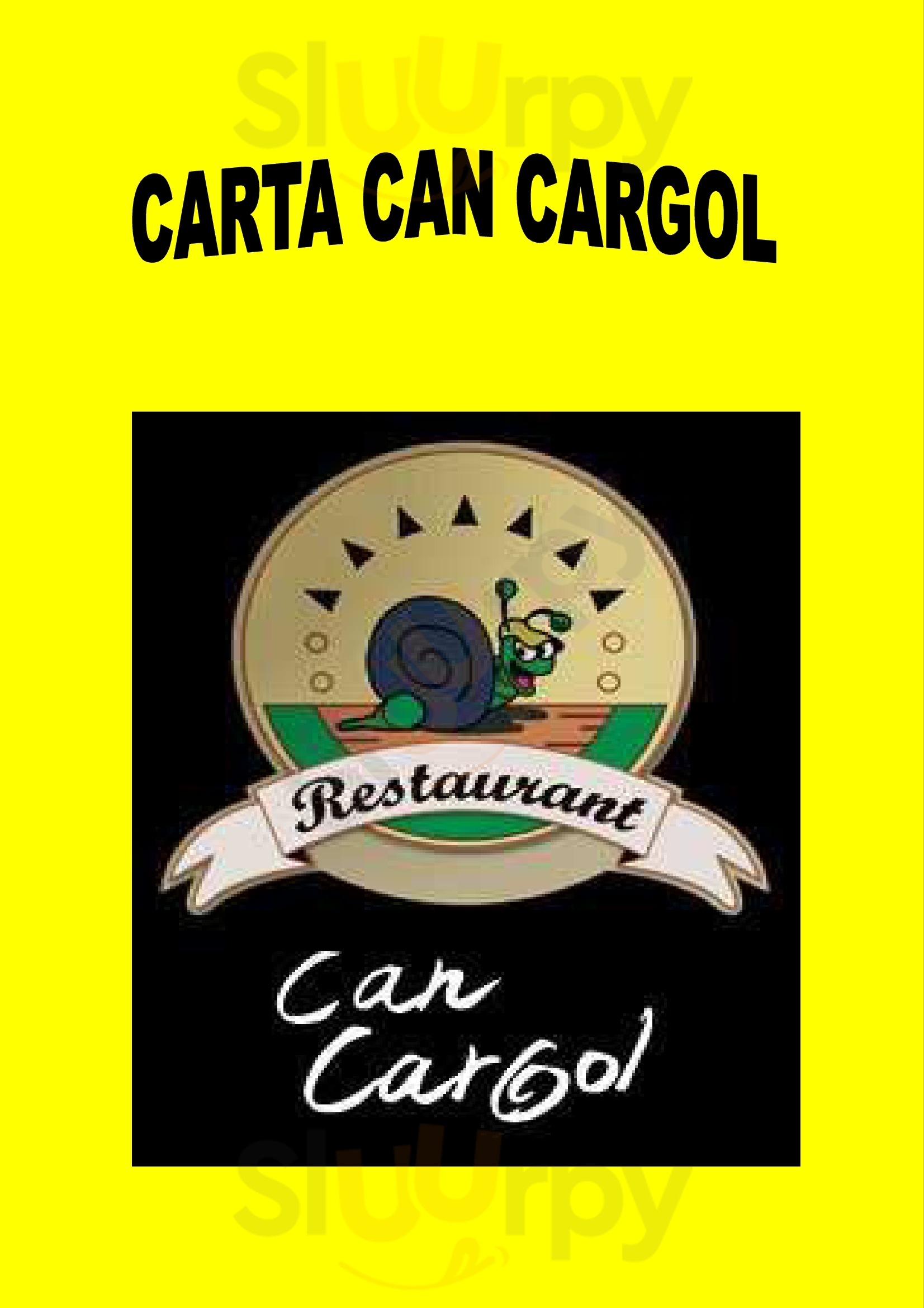 Restaurante Can Cargol Barcelona Menu - 1