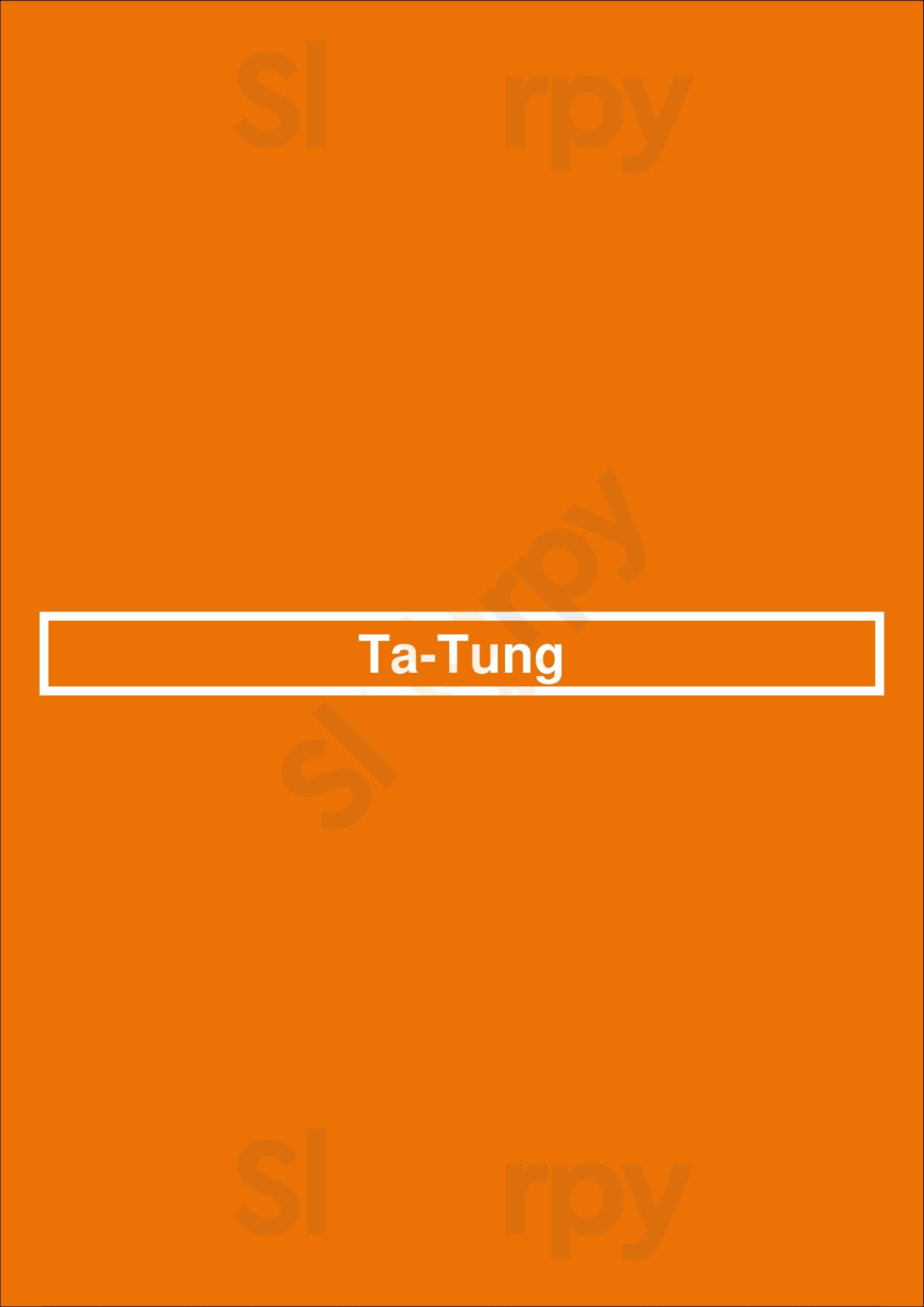 Ta-tung Barcelona Menu - 1