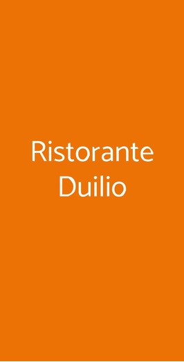 Ristorante Duilio
