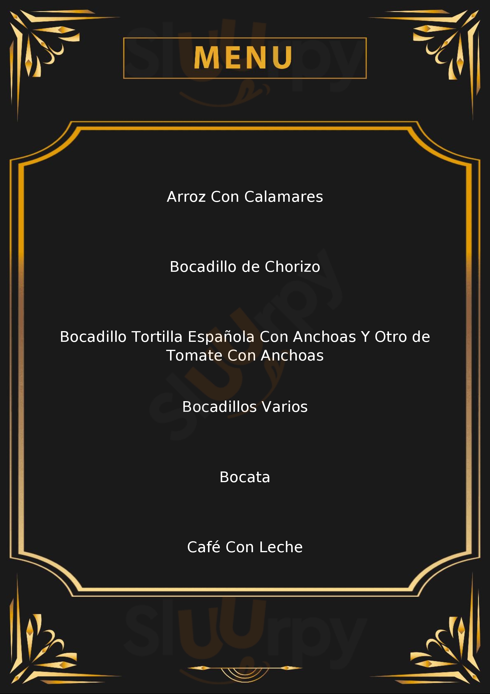 Cafeteria Bar Nacional Benidorm Menu - 1