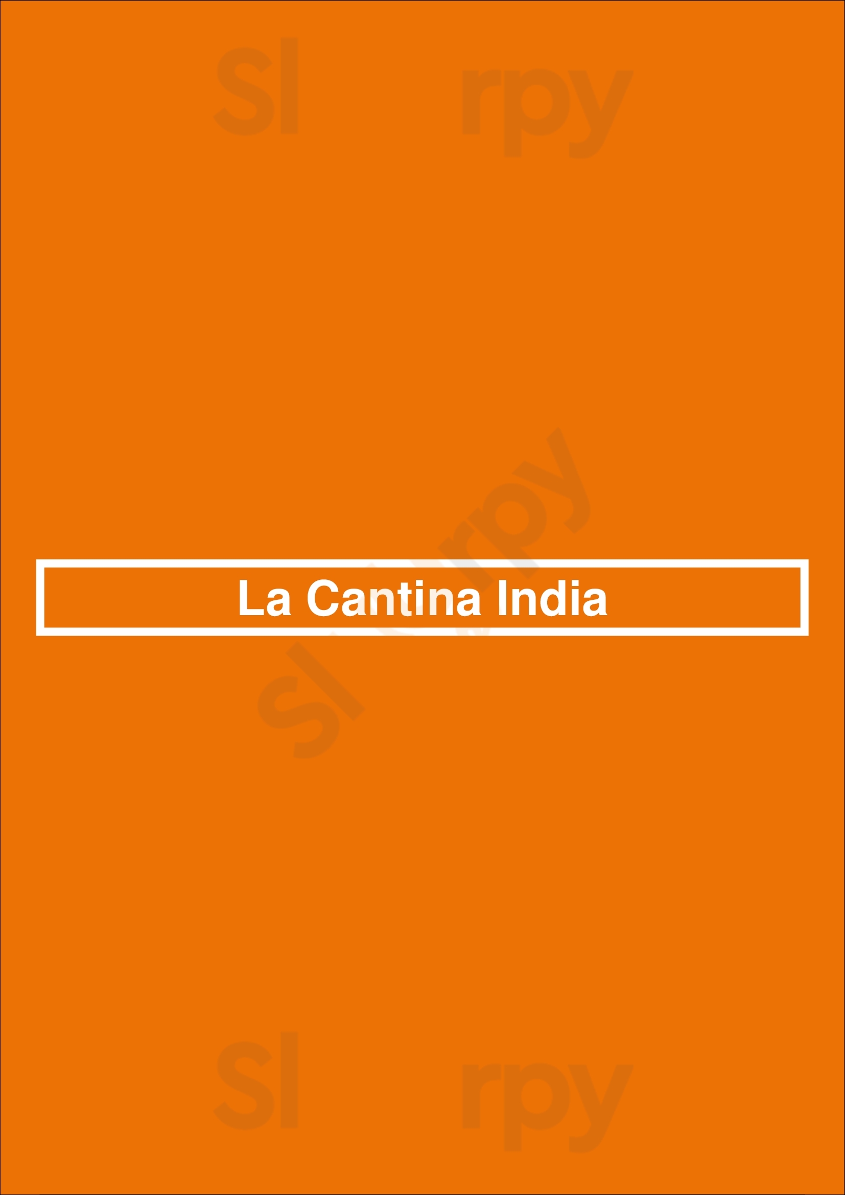 La Cantina India Málaga Menu - 1