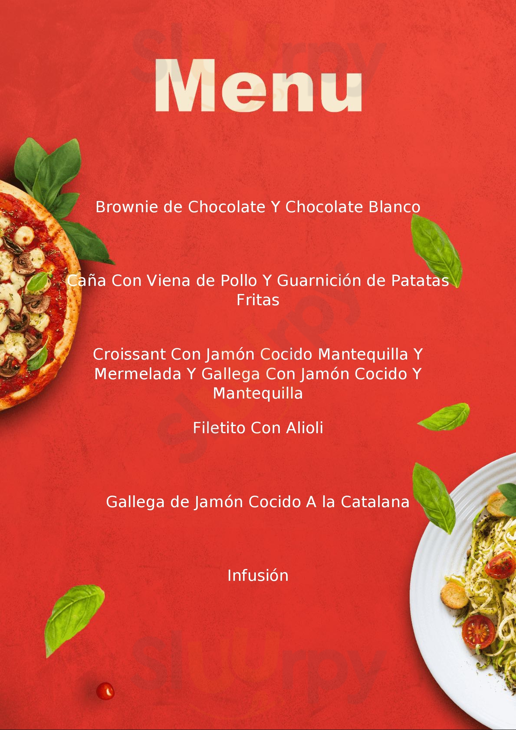 Menu Fuudies - Cafeteria Rialto