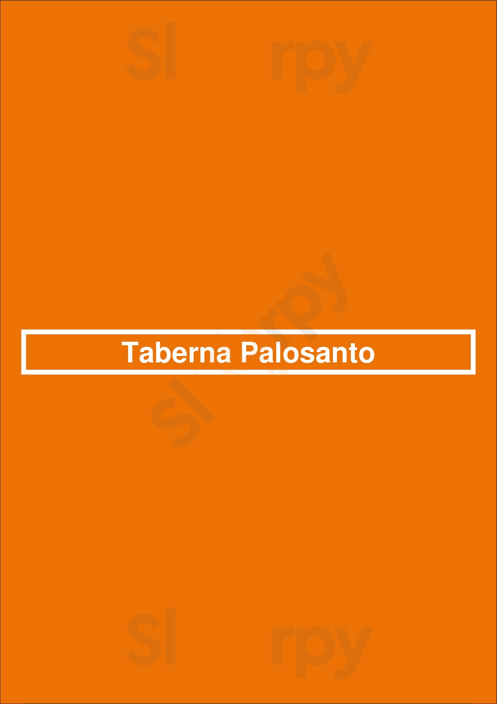 Taberna Palosanto Málaga Menu - 1