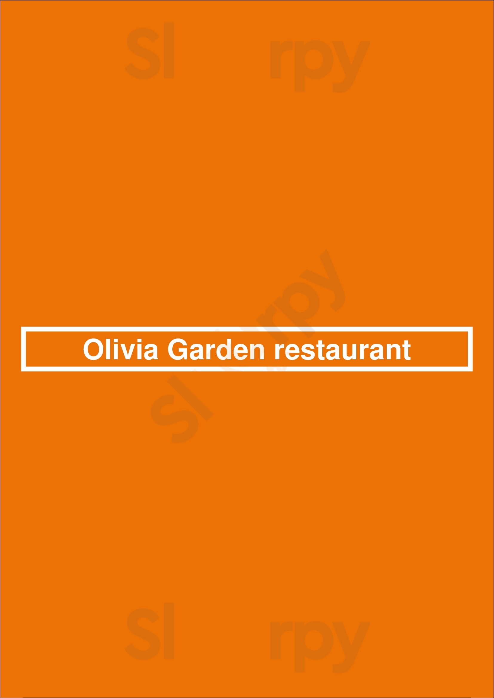 Olivia Garden Restaurant Barcelona Menu - 1