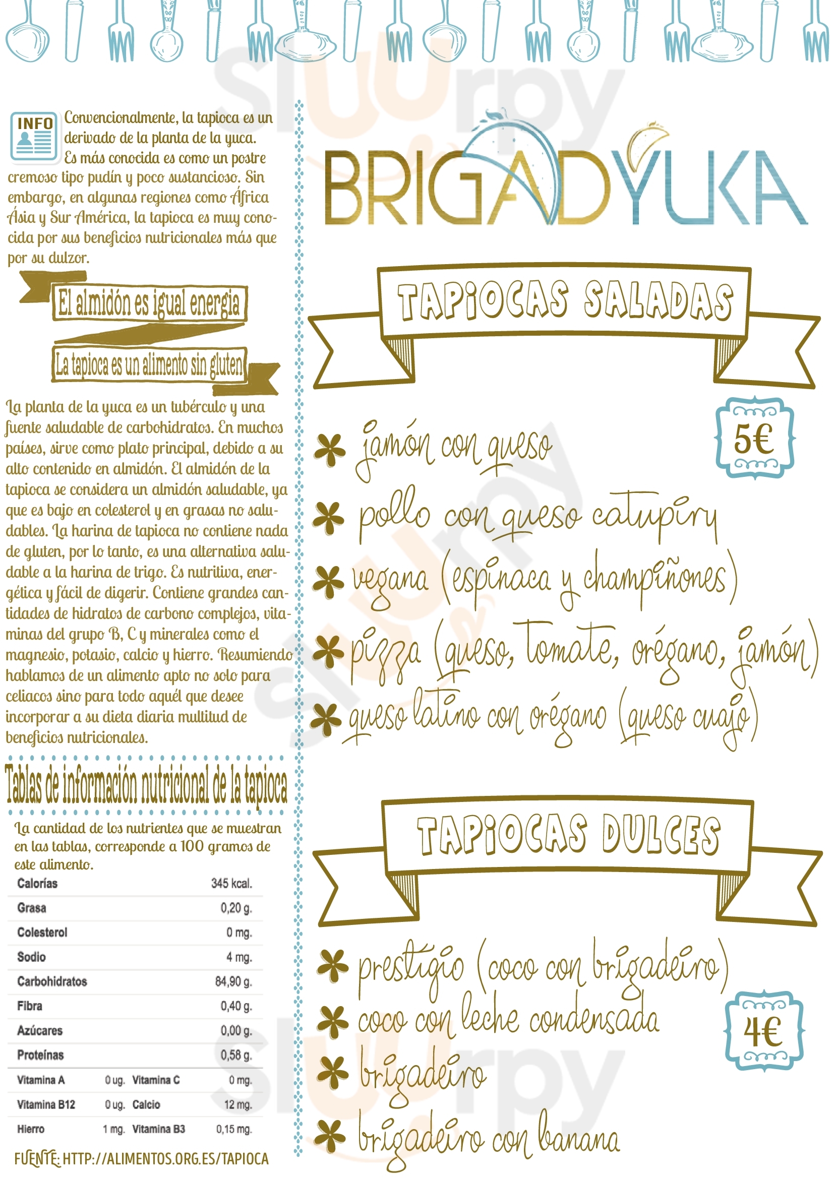 Brigadier Barcelona Barcelona Menu - 1