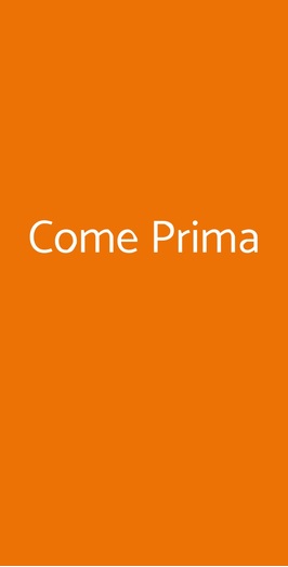 Come Prima Ammare, Sicilia