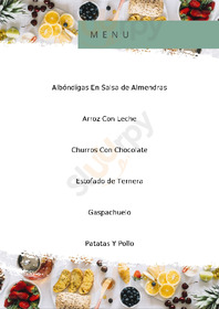 El Bosque menu