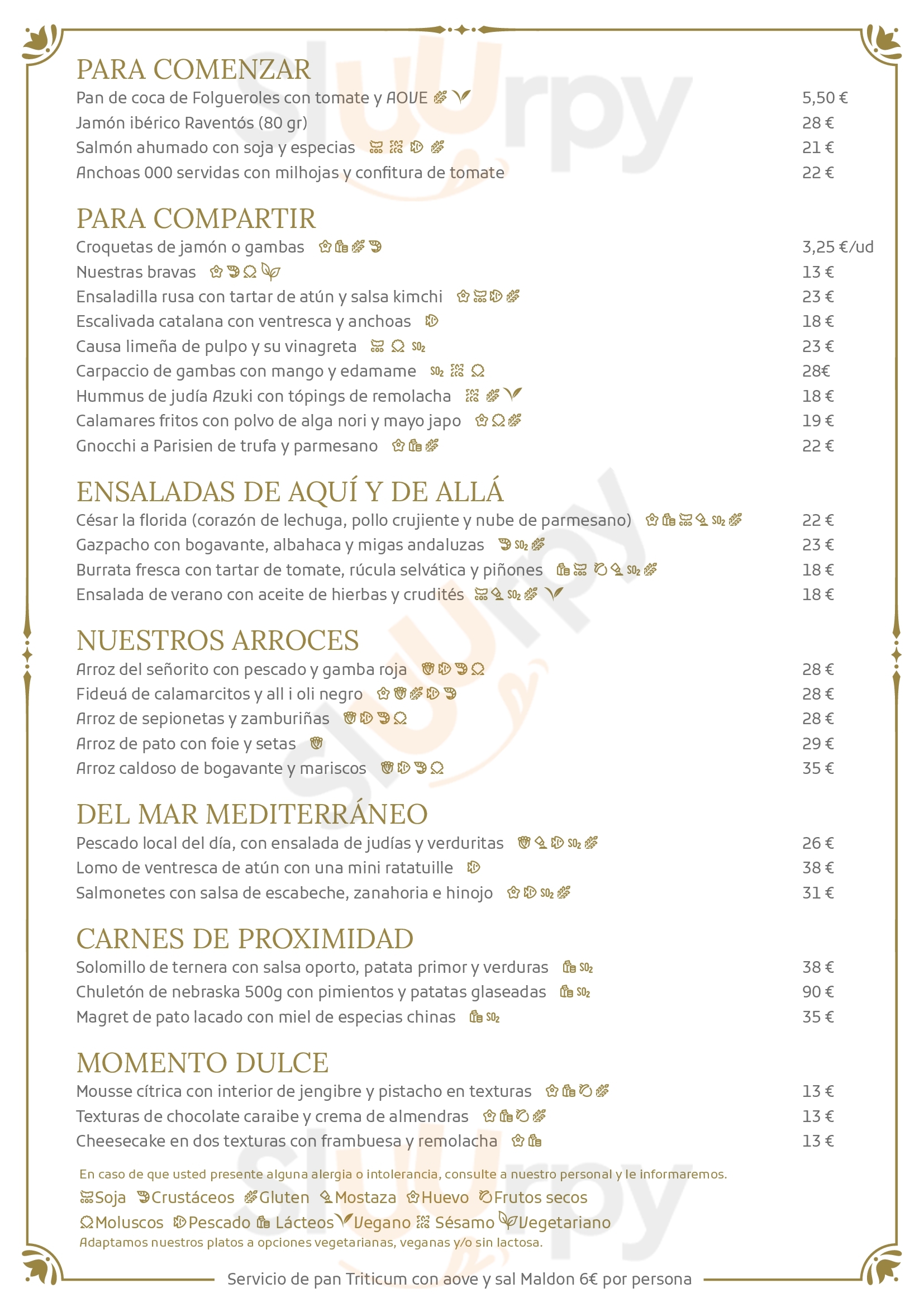 Gastrobar Miramar Barcelona Menu - 1