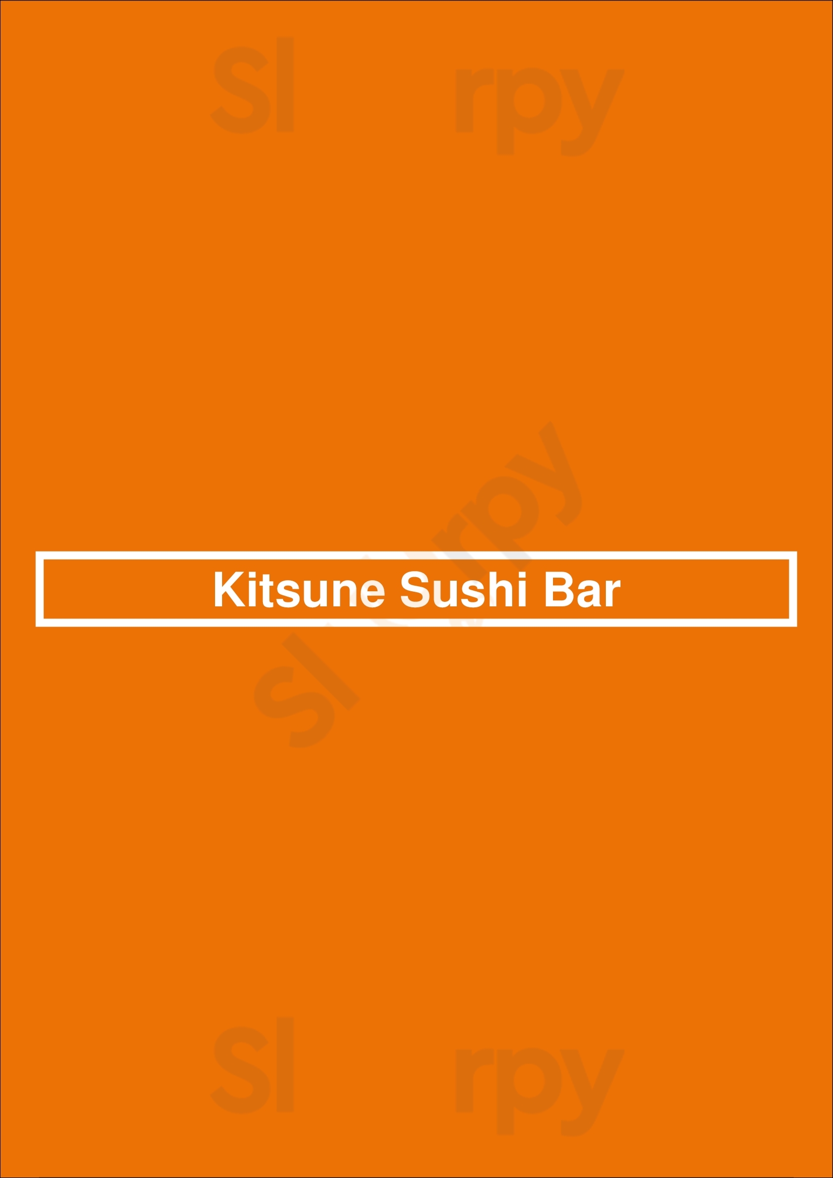Kitsune Sushi Bar Sant Cugat del Vallès Menu - 1