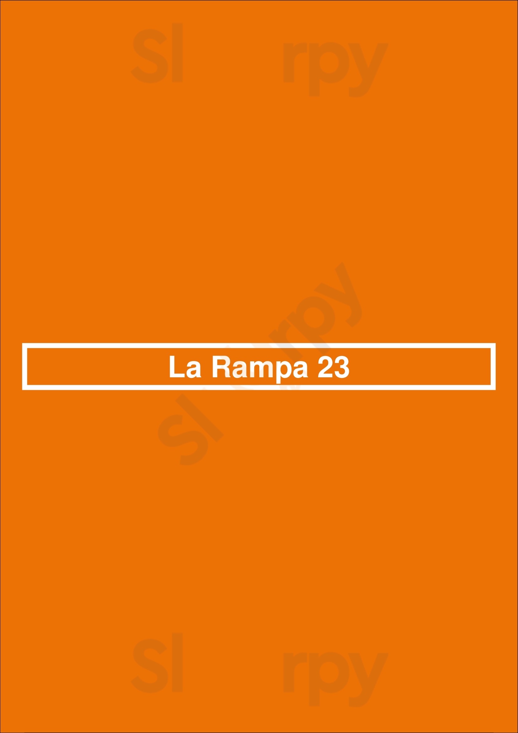 La Rampa 23 Sant Cugat del Vallès Menu - 1