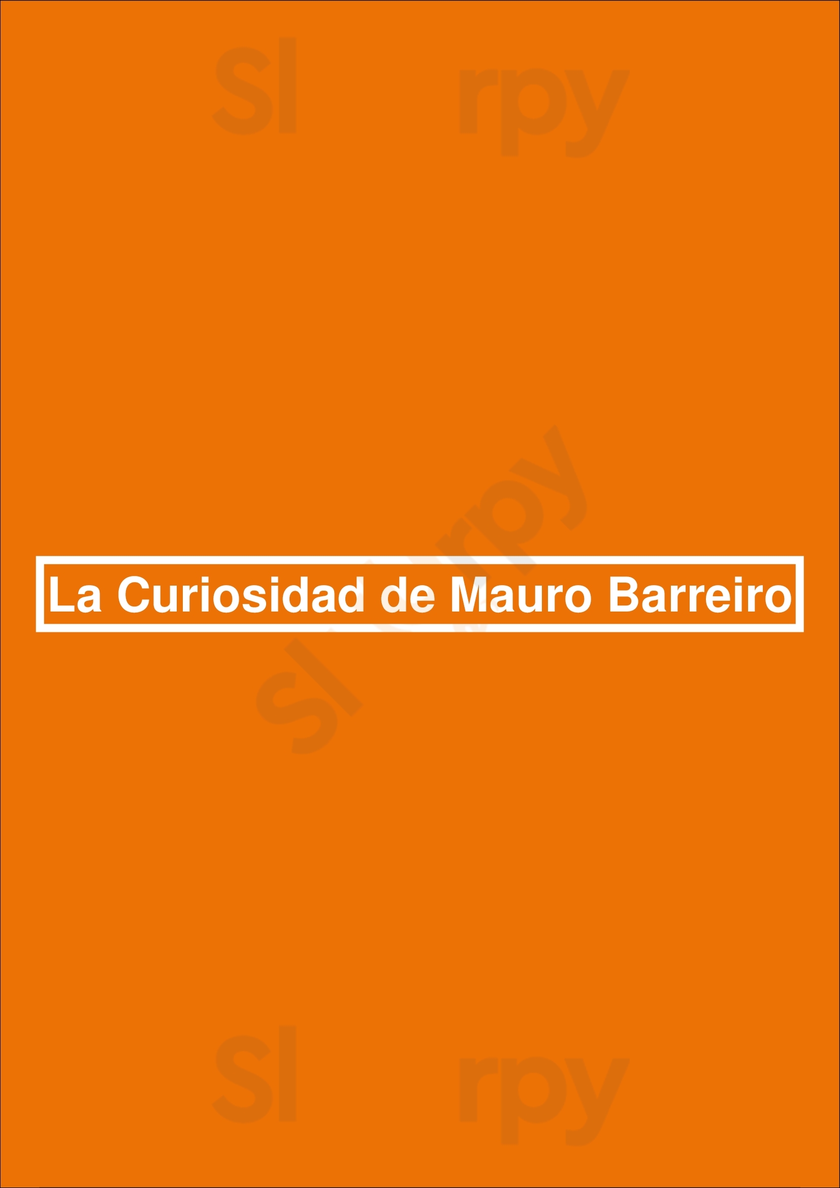 La Curiosidad De Mauro Barreiro Cádiz Menu - 1