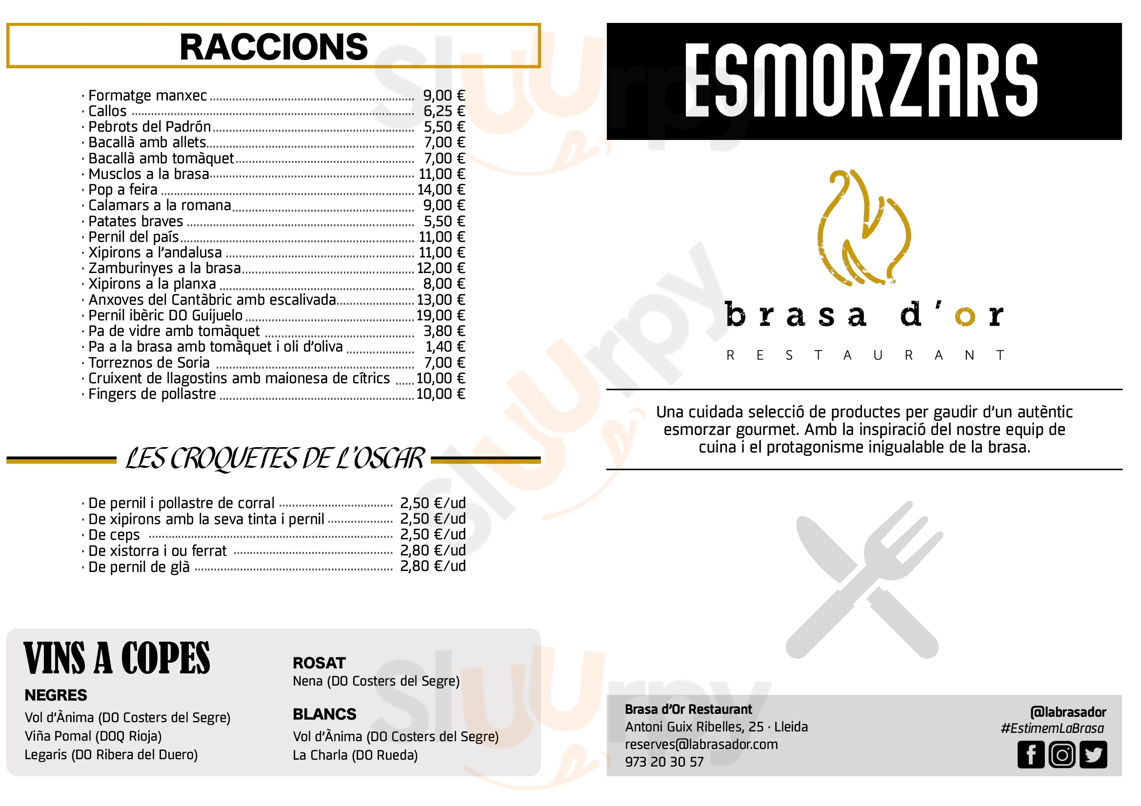 Brasa D'or Restaurant Lleida Menu - 1
