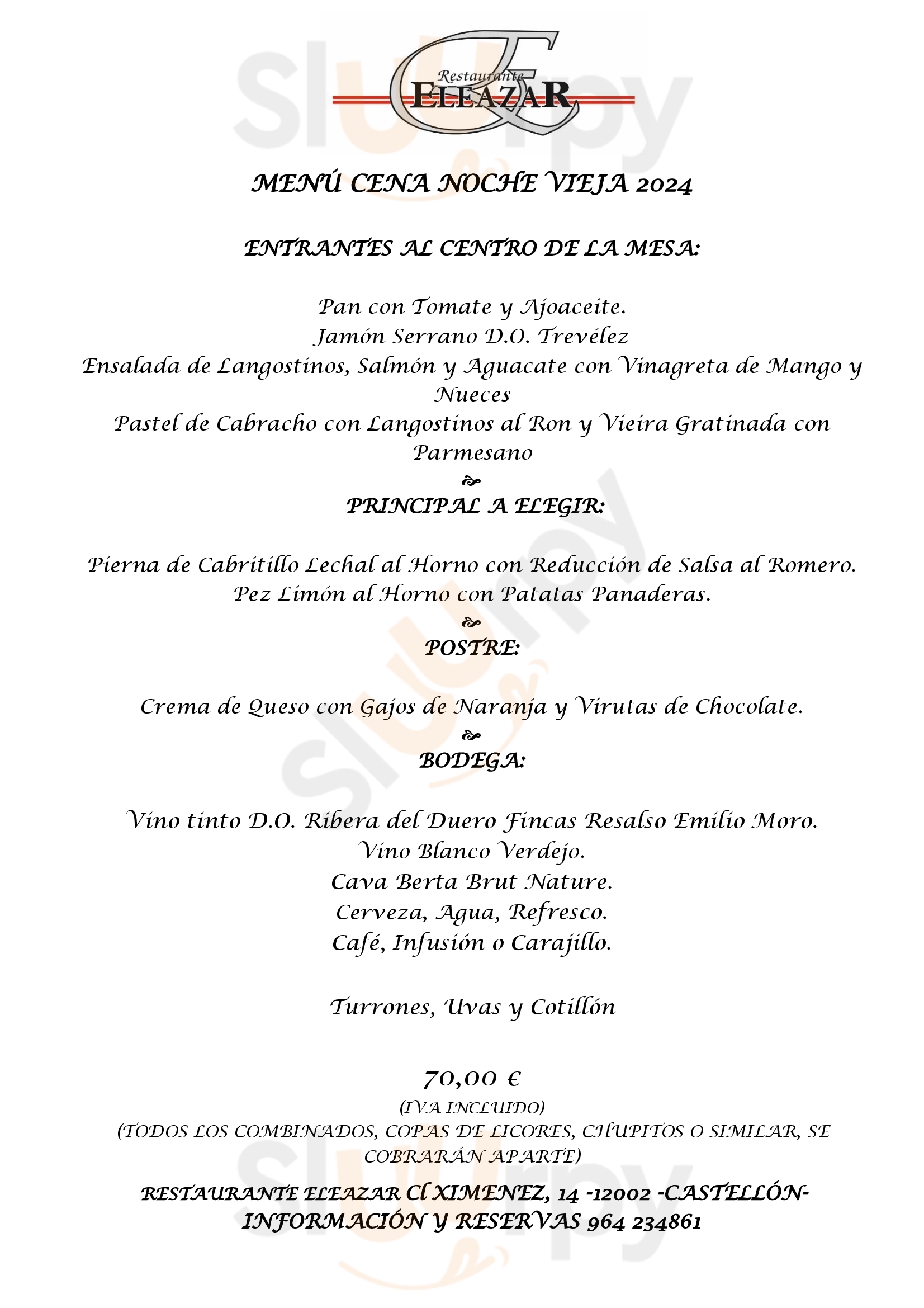 Main Menu - Méson Navarro Ii