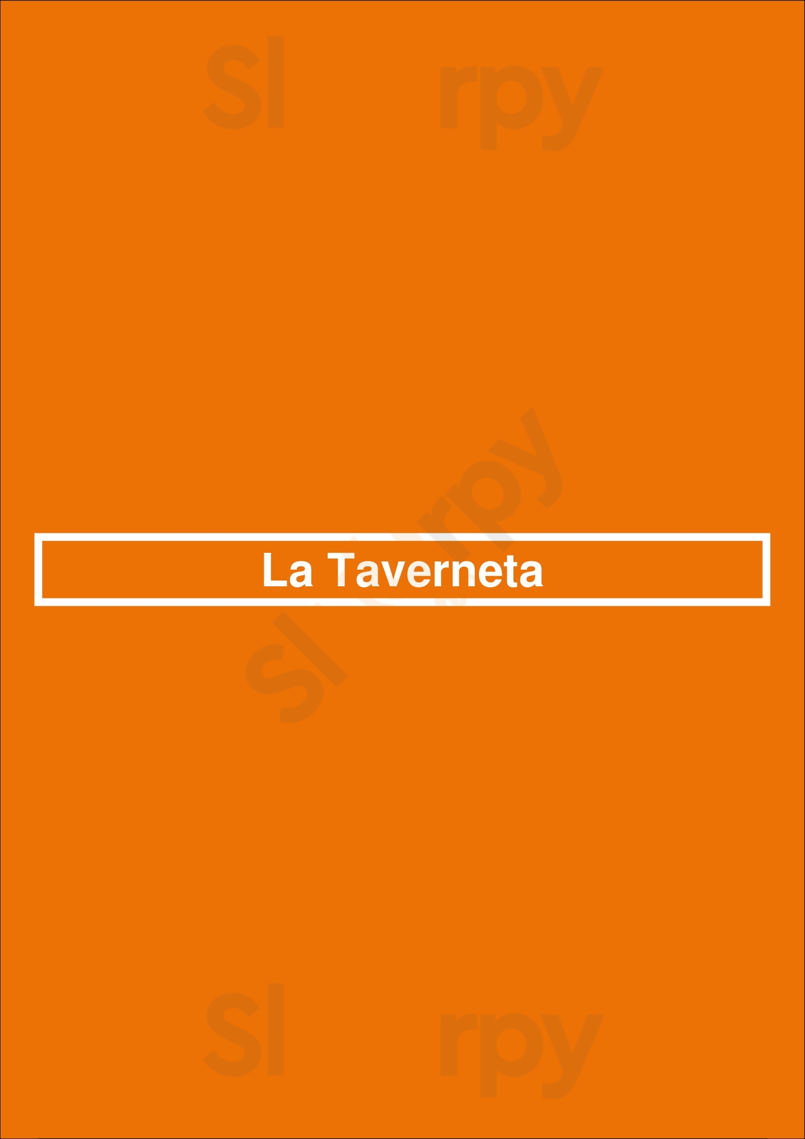 La Taverneta L'Ampolla Menu - 1