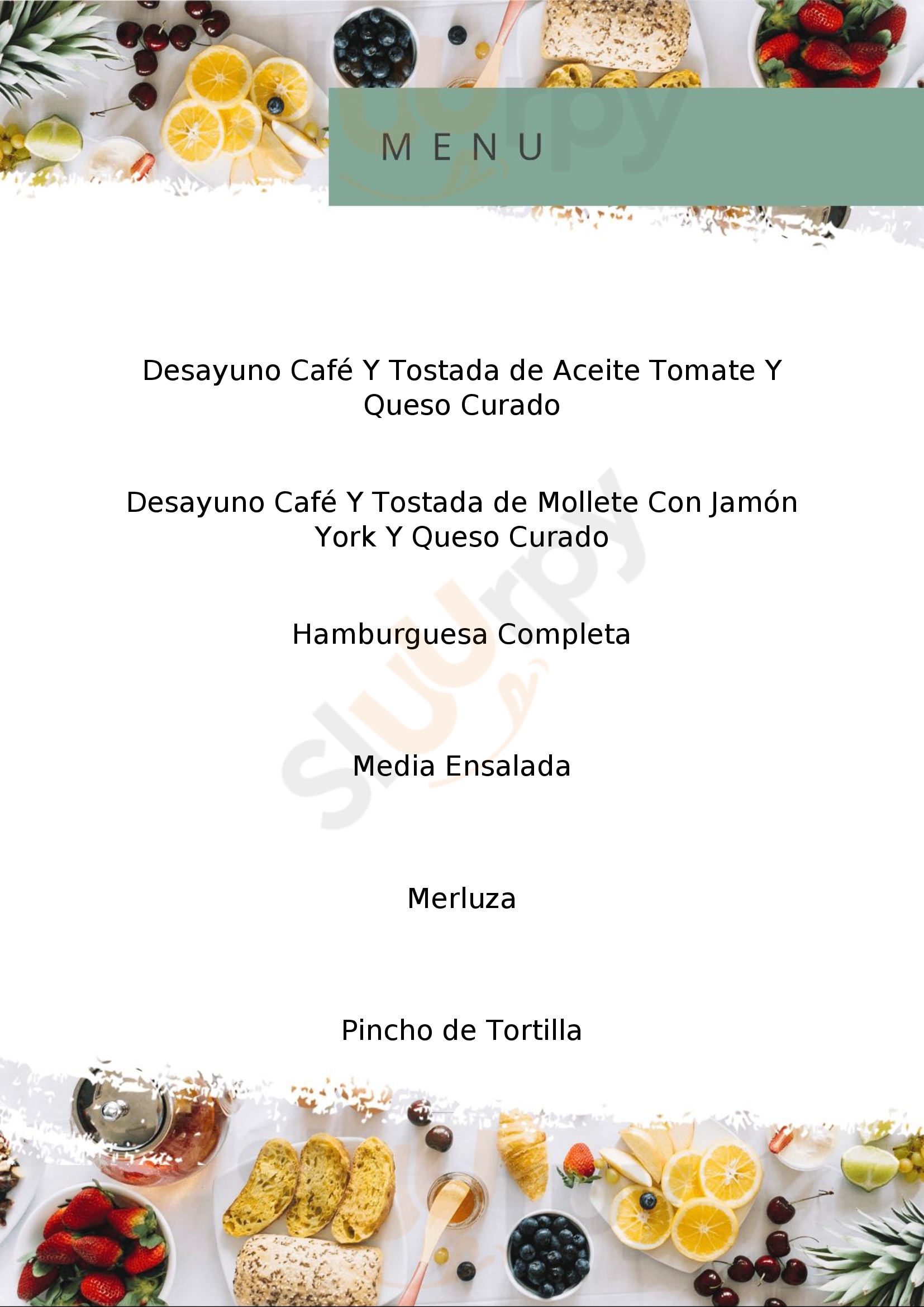Cafeteria Restaurante Ayre Mérida Menu - 1