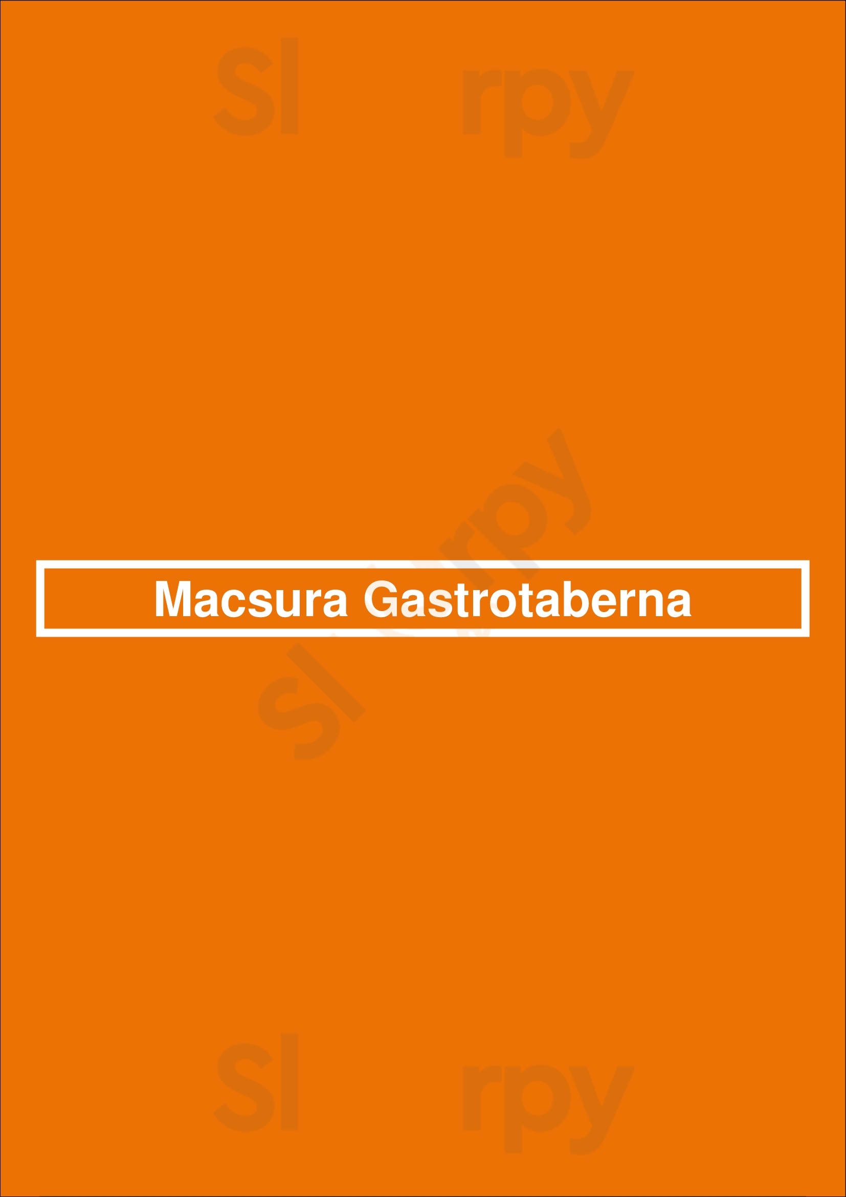 Macsura Gastrotaberna Córdoba Menu - 1