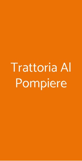 Trattoria Al Pompiere, Verona