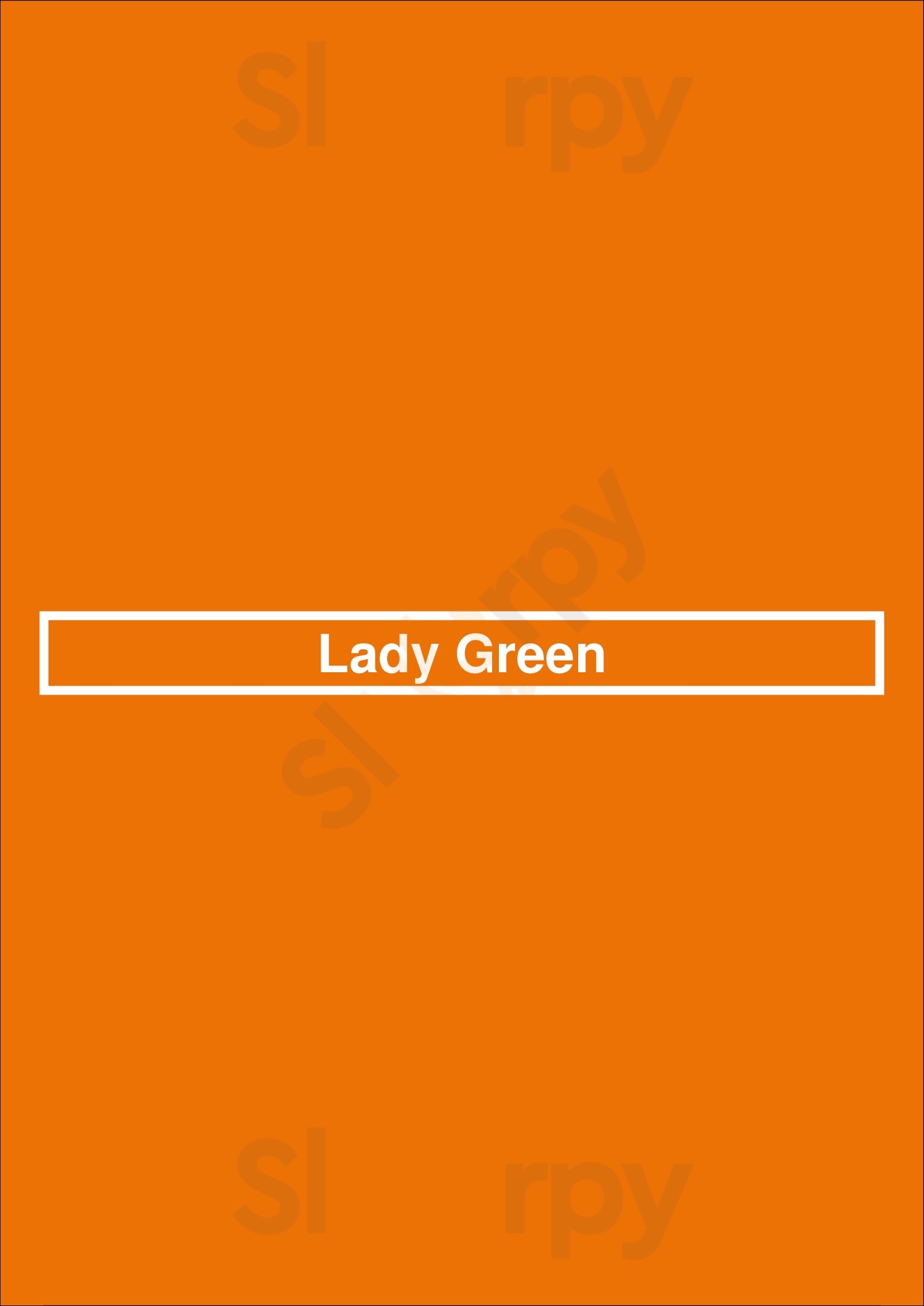 Lady Green Sitges Menu - 1