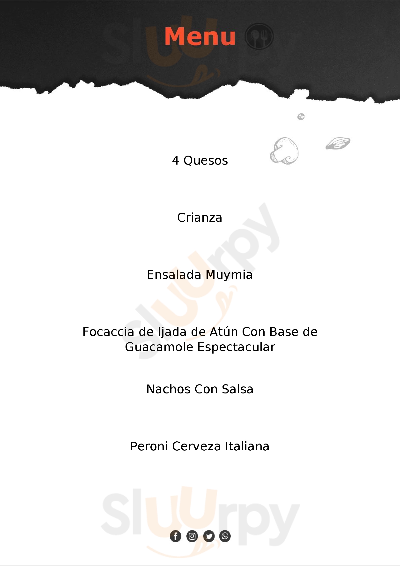 Muy Mia Pizzeria Conil de la Frontera Menu - 1