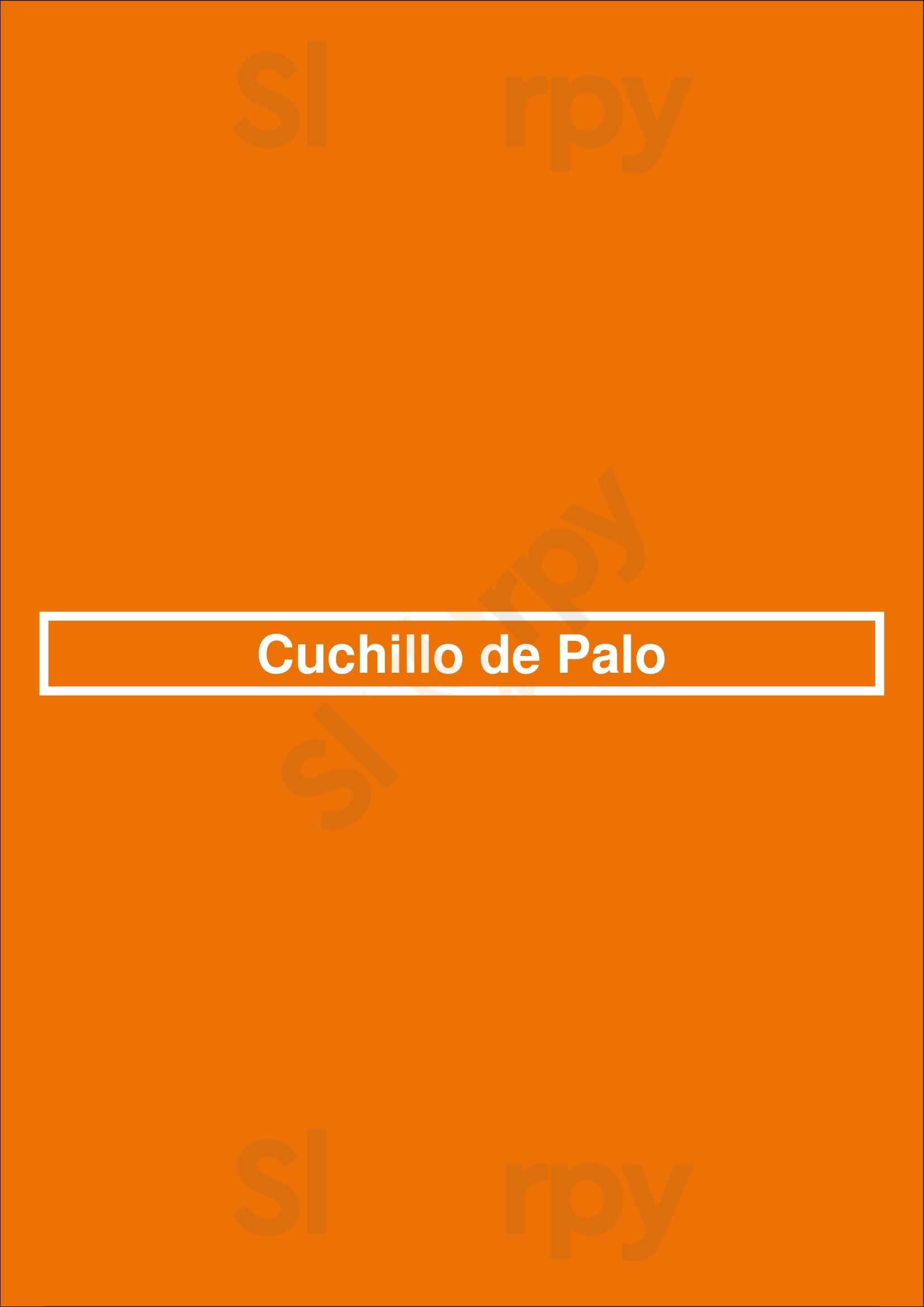 Cuchillo De Palo Burgos Menu - 1