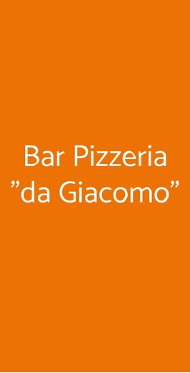 Bar Pizzeria Da Giacomo, Montecchio Maggiore