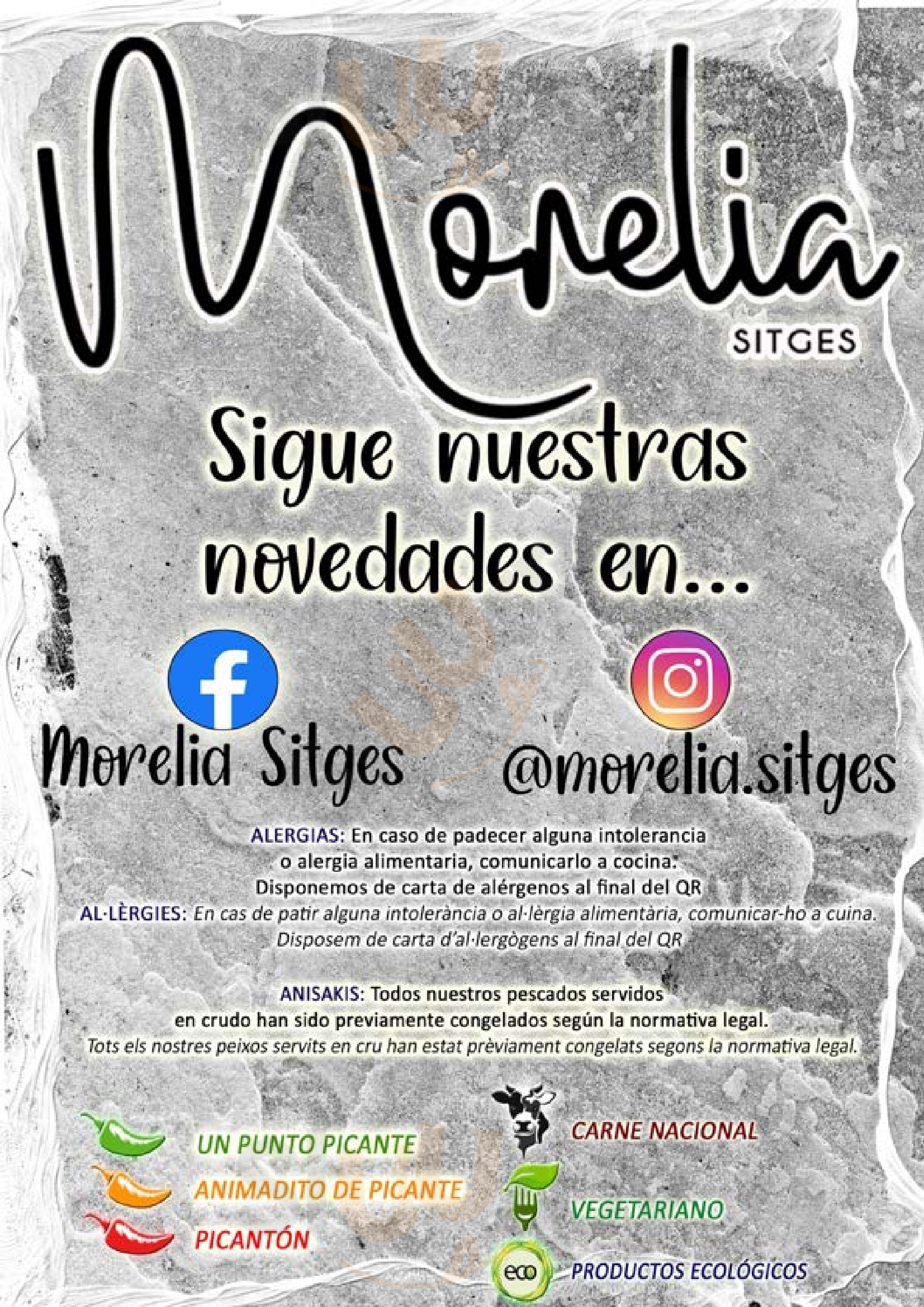 Morelia Sitges Sitges Menu - 1