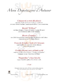 Menu degustazione