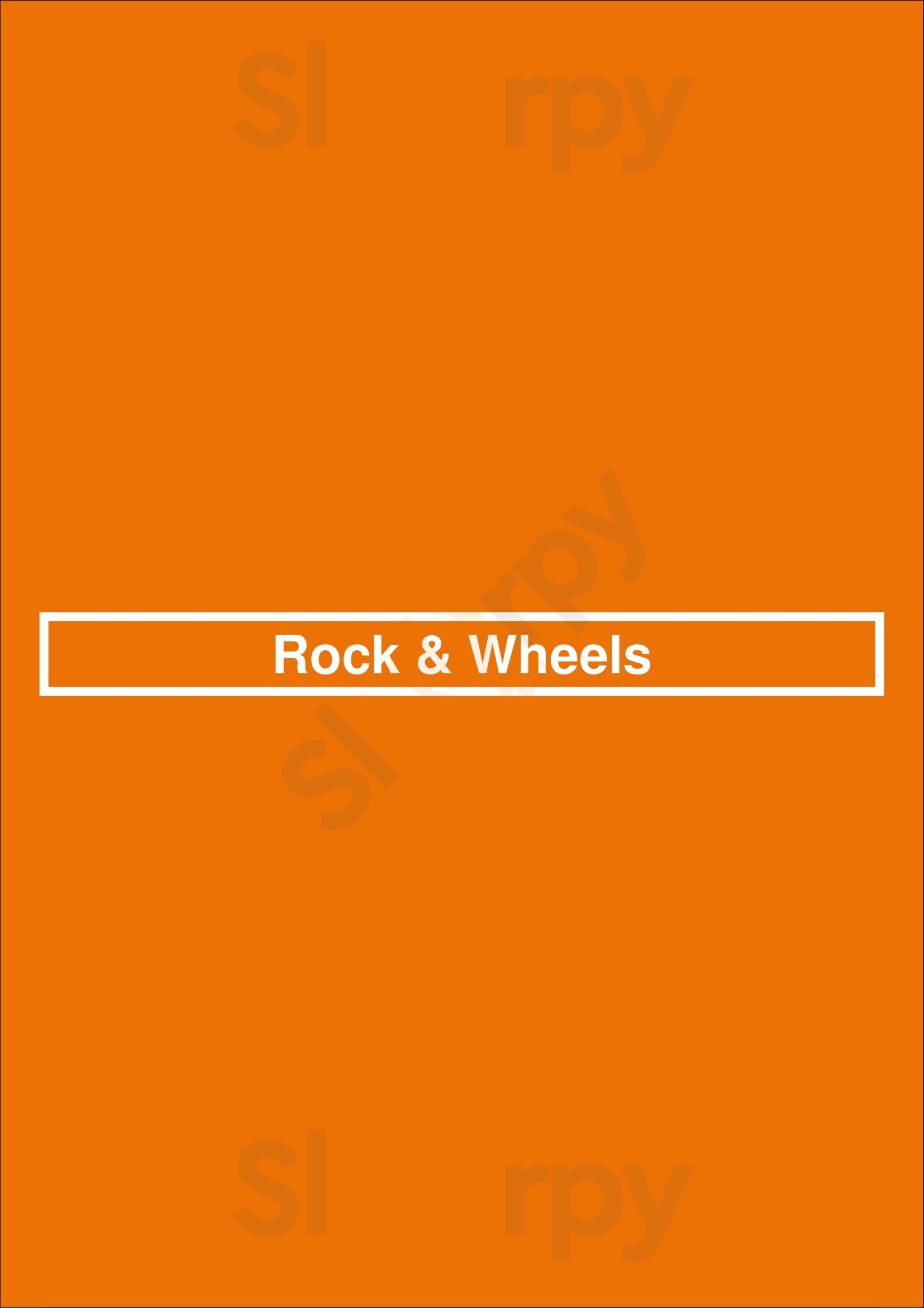 Rock & Wheels Chiclana de la Frontera Menu - 1