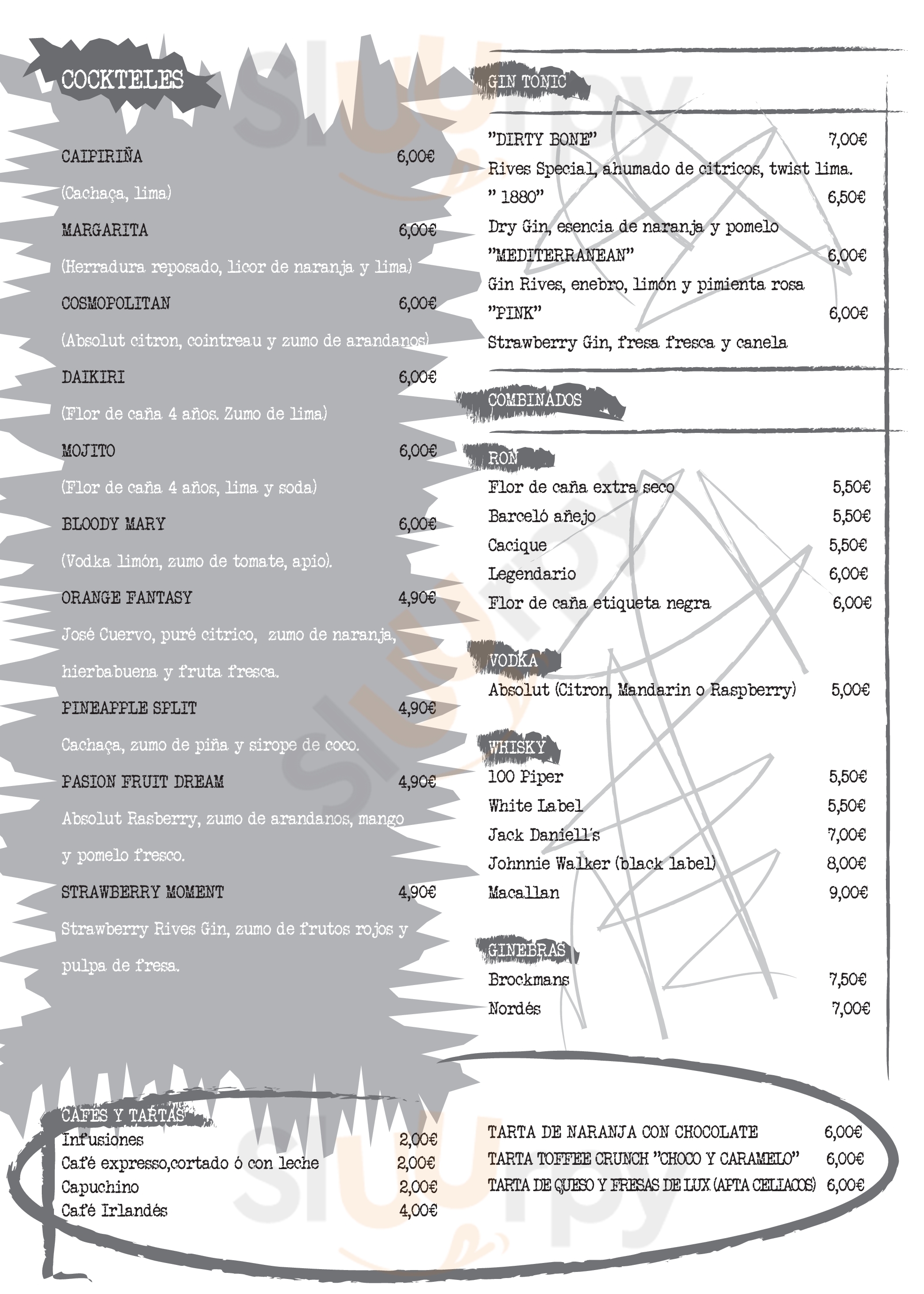 Dirty Bone Alameda Cádiz Menu - 1