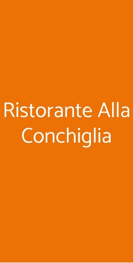 Ristorante Alla Conchiglia, Venezia