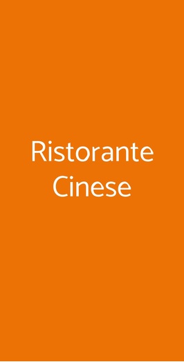 Ristorante Cinese, Mestre